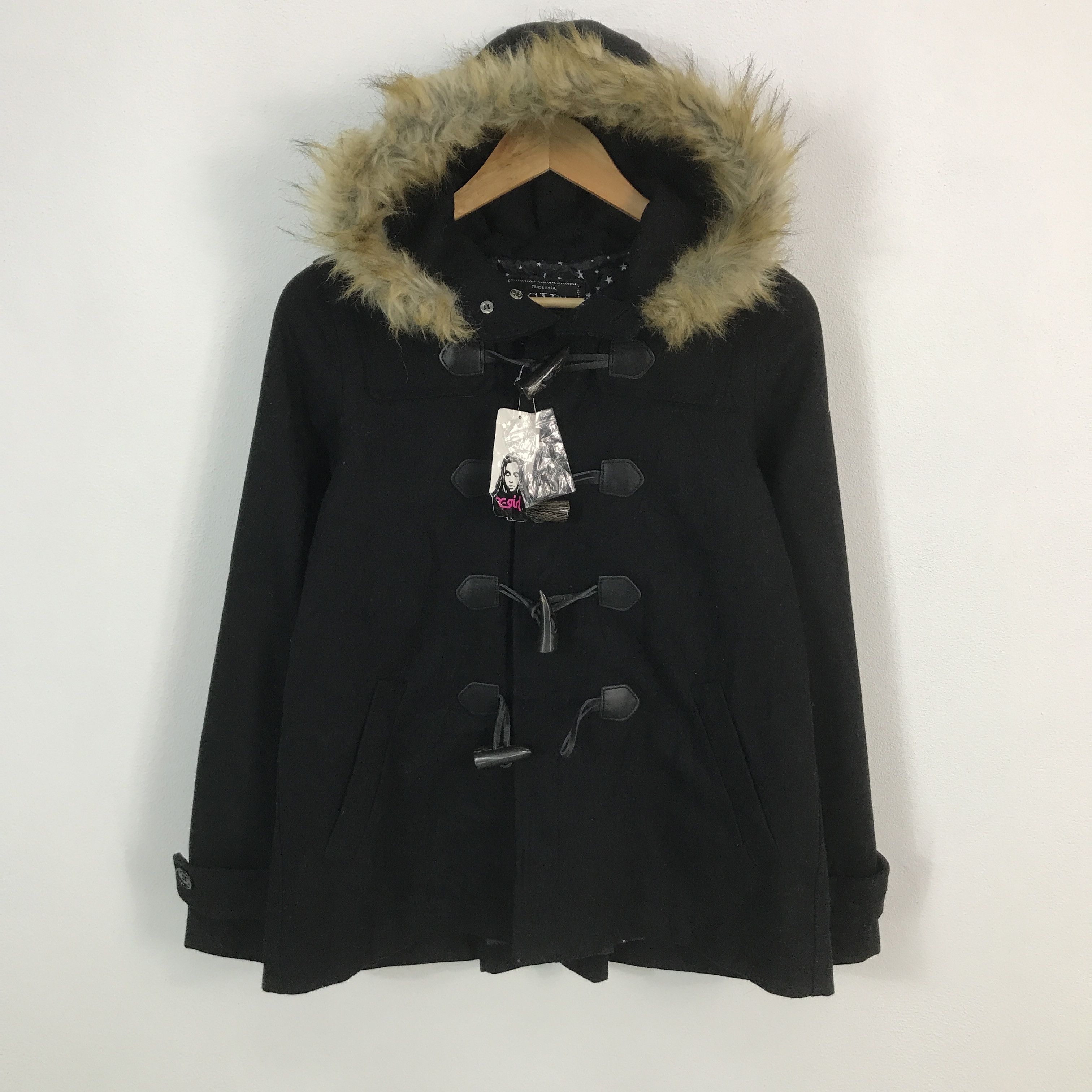 X-Girl xgirl brand japan wool fur hoodie jacket Size M / US 6-8 / IT 42-44 - 1 Thumbnail