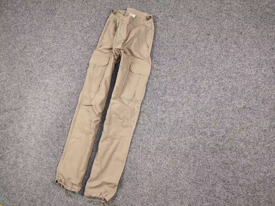 Japanese Brand Vintage 90's Military Ripstop Japan Beige Cargo Pants Size US 32 / EU 48 - 3 Thumbnail