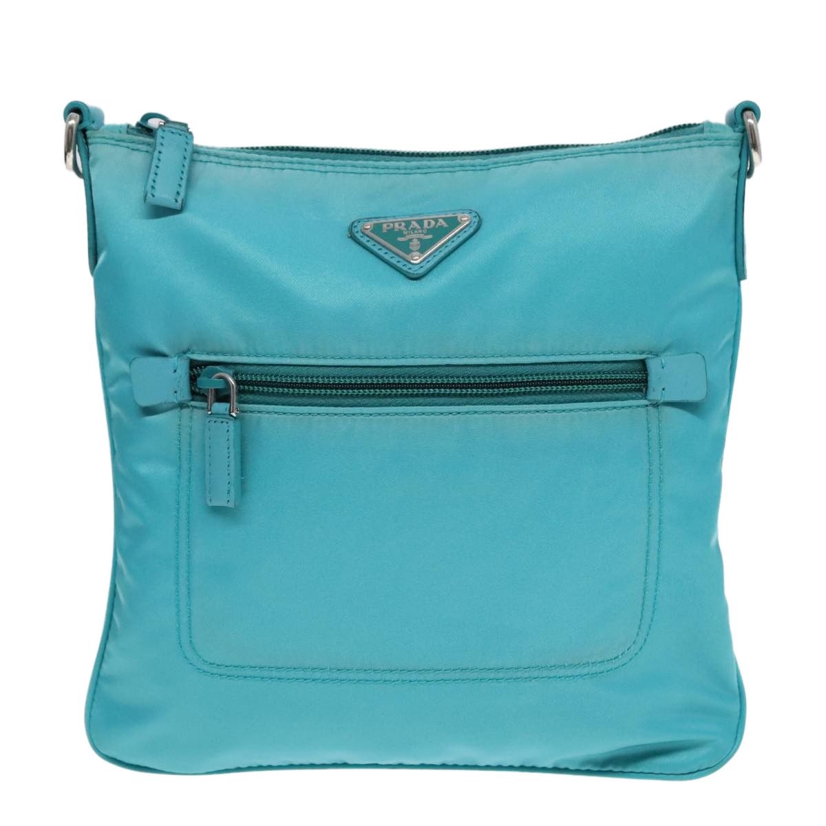 Prada Blue Synthetic Shoulder Bag (Pre-Owned) Size ONE SIZE - 1 Thumbnail