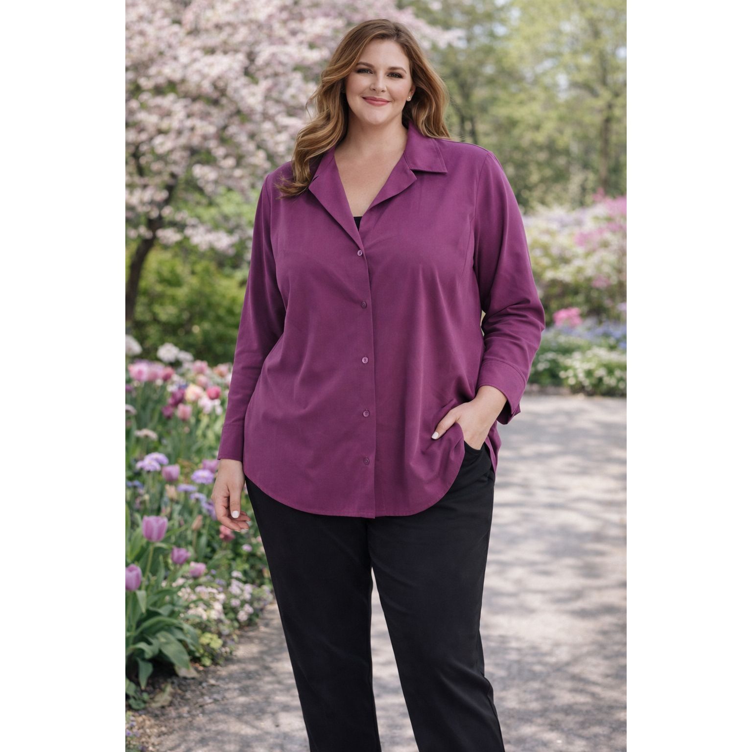 Other Womens Business Casual Plus Size 4X Bundle of 3 Blouses Q01 Size 4XL / US 24-26 - 1 Thumbnail