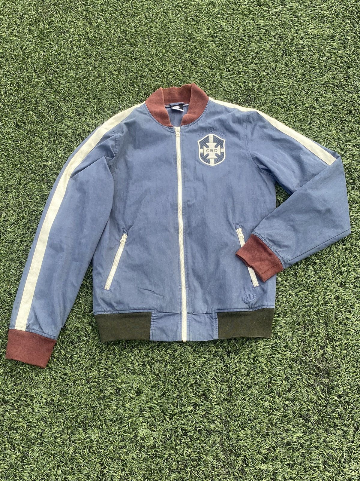 Vintage Bomber Nike Brazil national team football Size US S / EU 44-46 / 1 - 2 Thumbnail