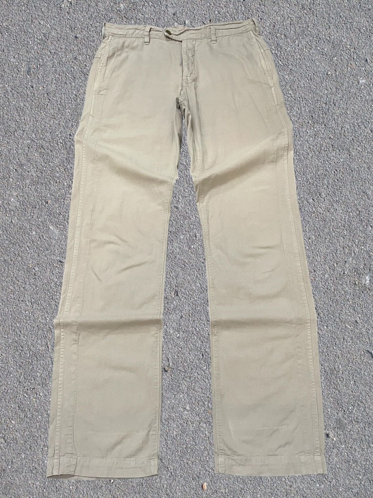 Margaret Howell × Vintage Margaret Howell London 50s Reissue Army Buckle Belt Pants Size US 30 / EU 46 - 3 Thumbnail