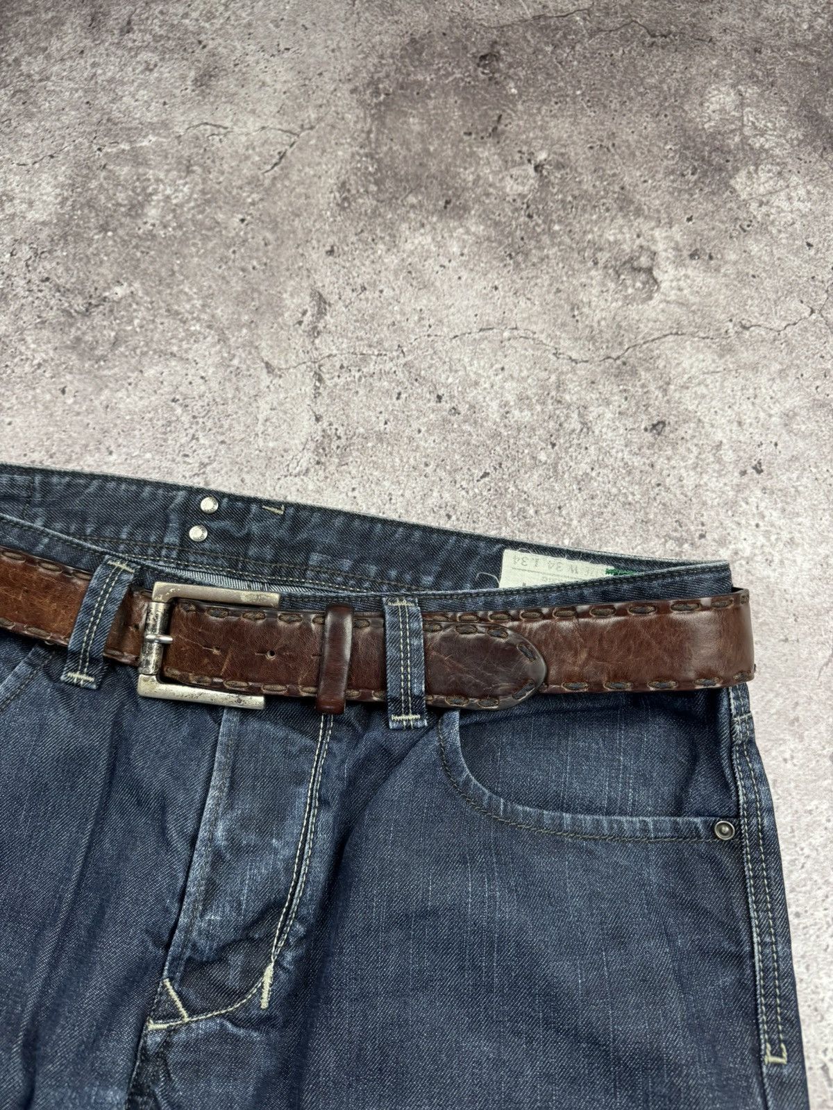 Japanese Brand 00’s NUMBER NINE STYLE BRAIDED LEATHER RARE Y2K BELT VINTAGE Size ONE SIZE - 3 Thumbnail
