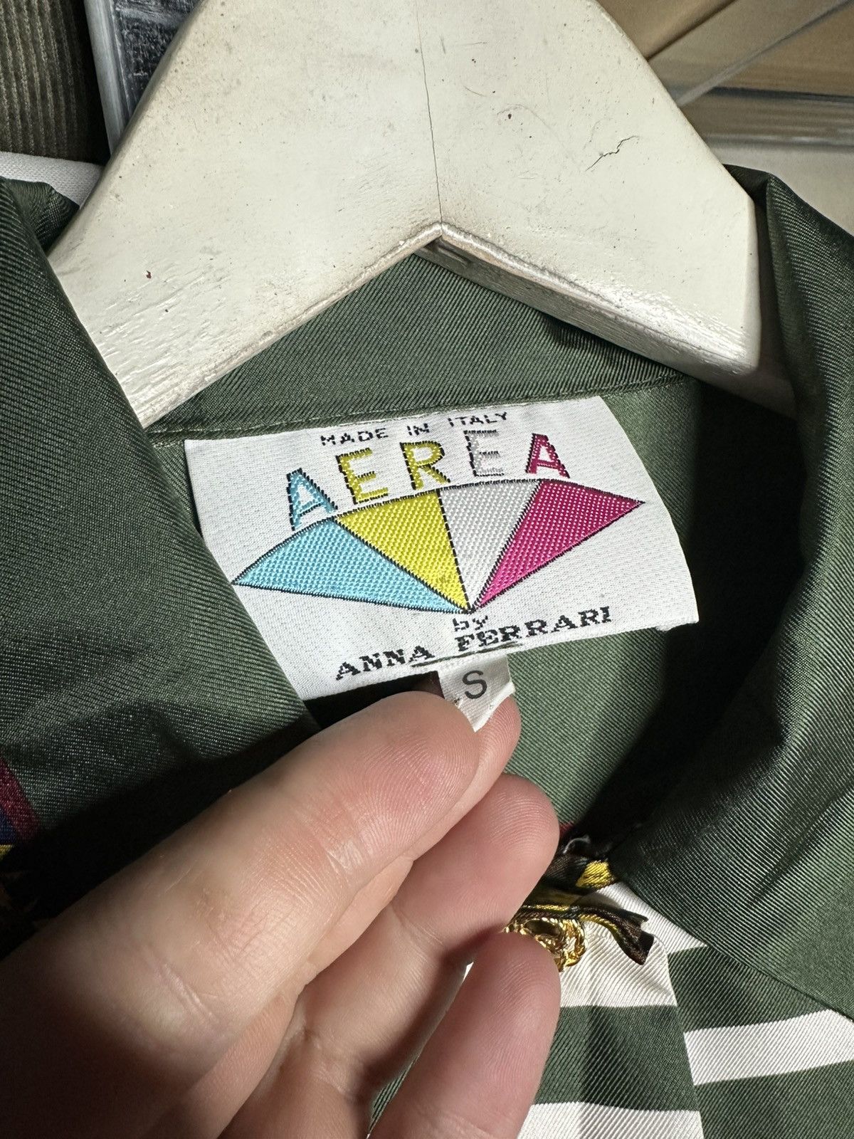 Other AEREA by Anna Ferrari Silk Shirt Vintage Scarf Print Size S Size S / US 4 / IT 40 - 5 Thumbnail