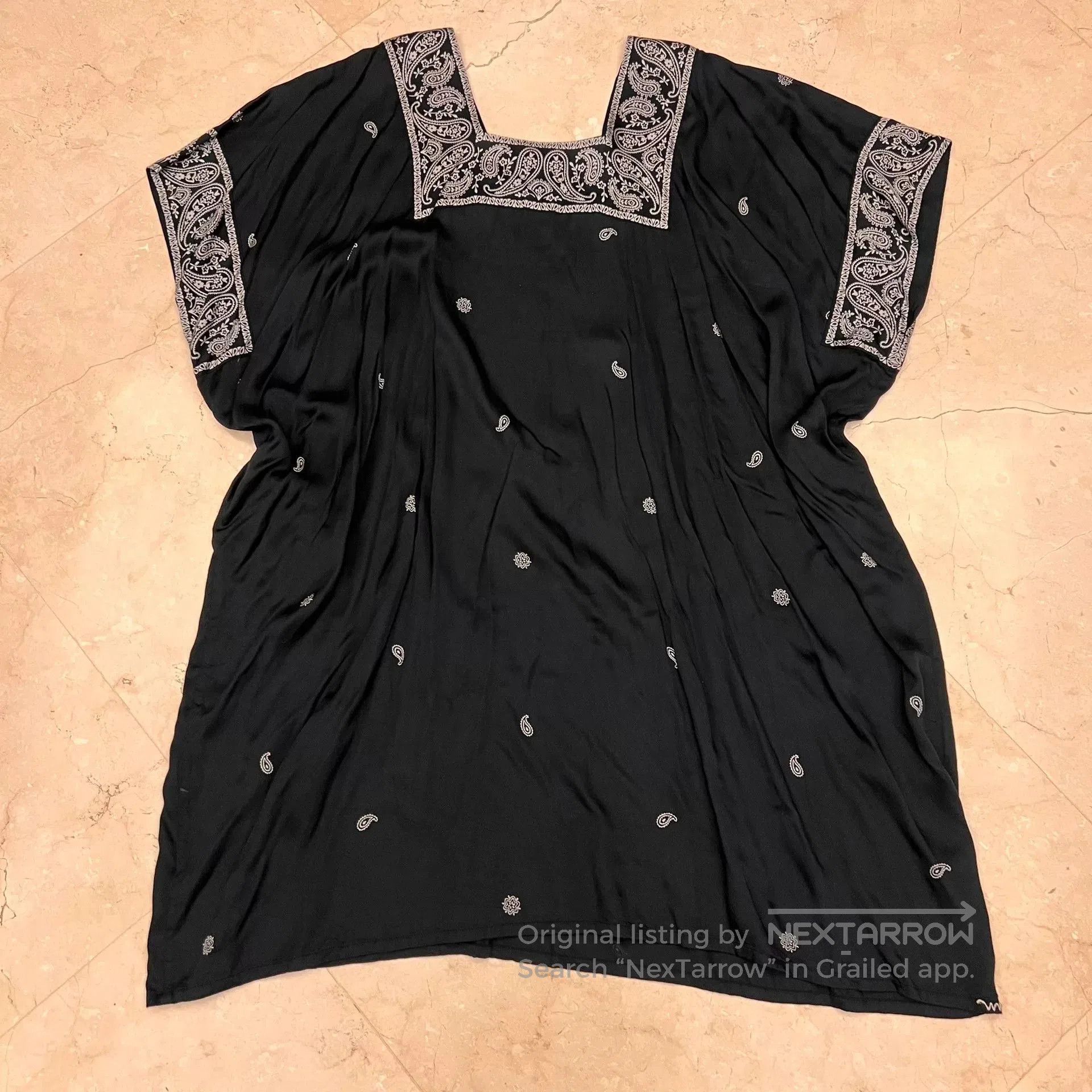 Visvim Visvim Silk Paisley Black Dress. Size XS / US 0-2 / IT 36-38 - 2 Thumbnail
