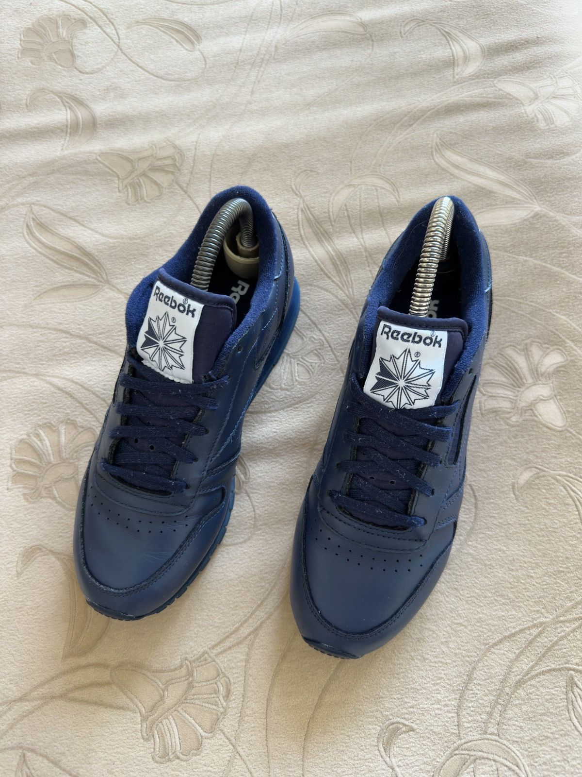 Reebok Reebok Classic Blue Leather Sneakers Size US 5.5 / IT 35.5 - 3 Thumbnail