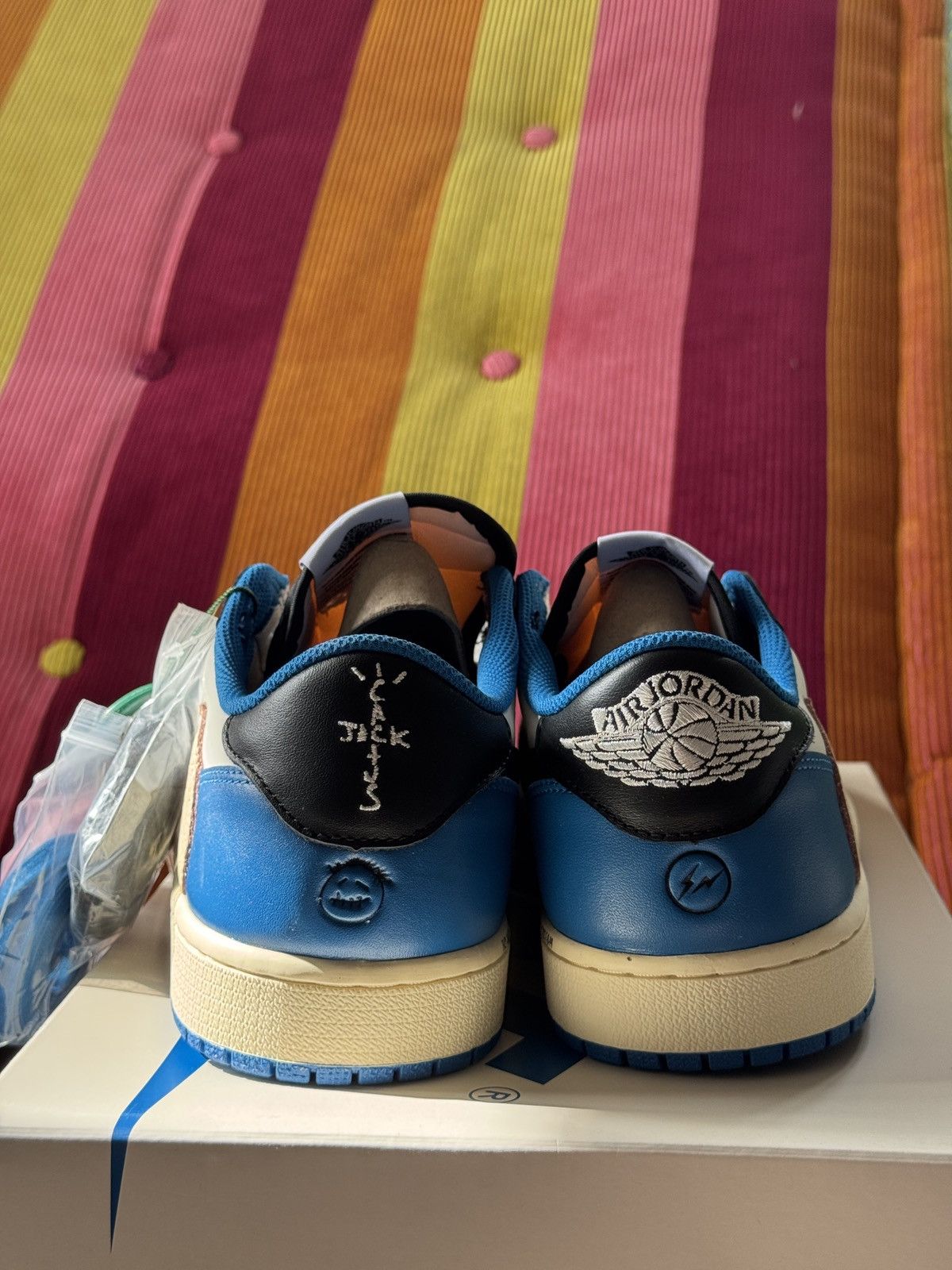 Fragment Design × Nike Travis Scott x Fragment x Air Jordan 1 Low OG SP Size US 11.5 / EU 44-45 - 5 Thumbnail