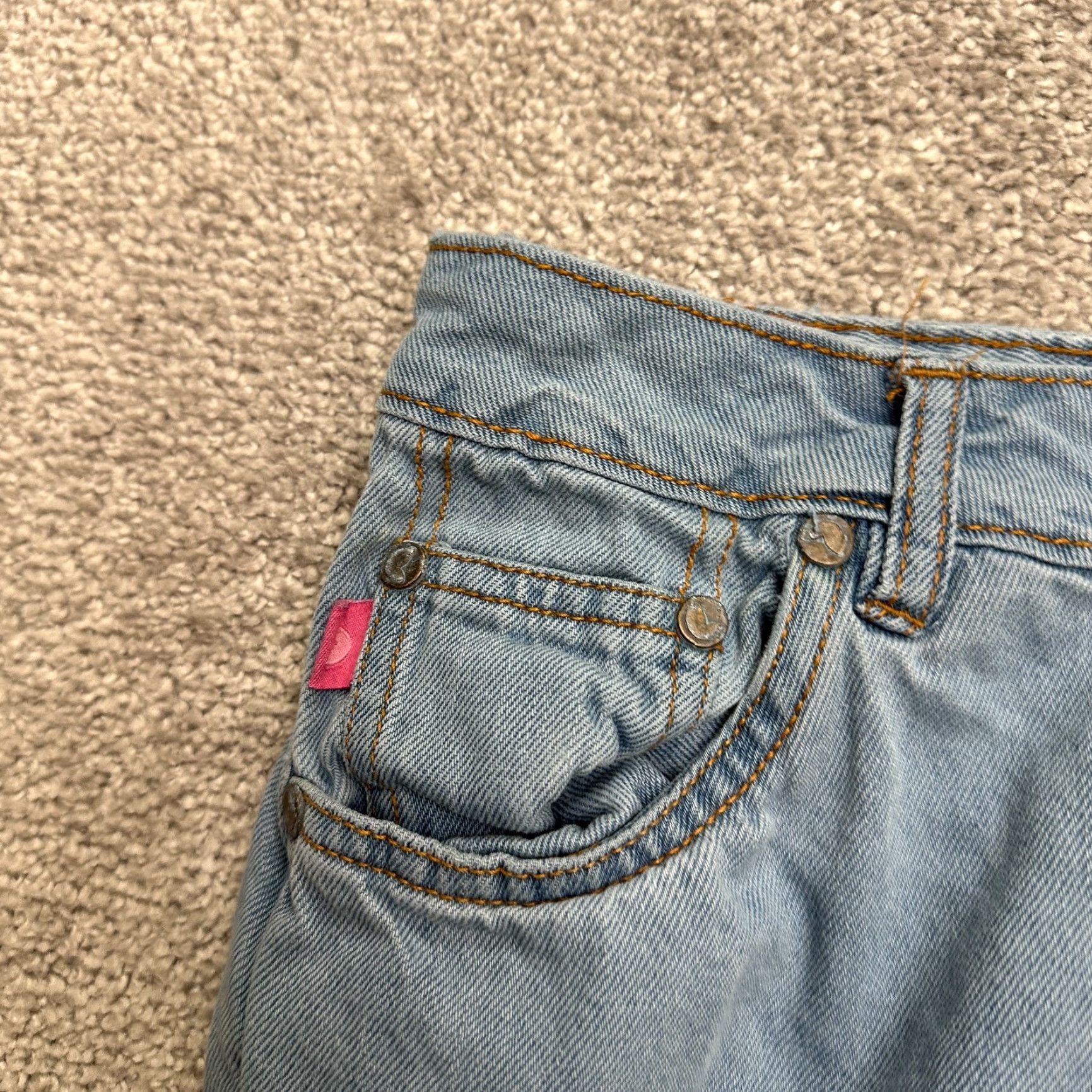 Vintage Woman Within Jeans 14W Blue Straight Leg 34x28.5 Womens Plus Casual Denim Shirt? Size 36" / US 14 / IT 50 - 5 Thumbnail