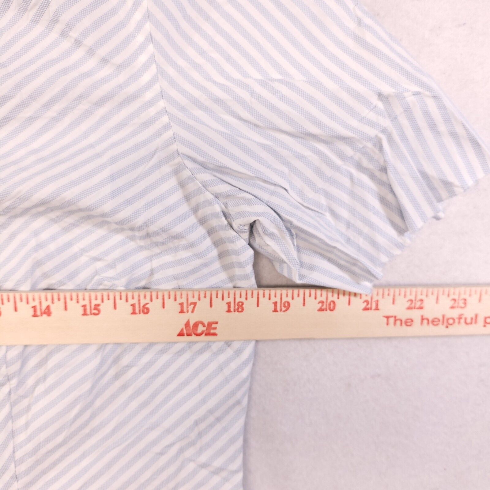 Ann Taylor Ann Taylor Button Up Shirt Womens Size 10 White Blue Striped Size L / US 10 / IT 46 - 6 Thumbnail