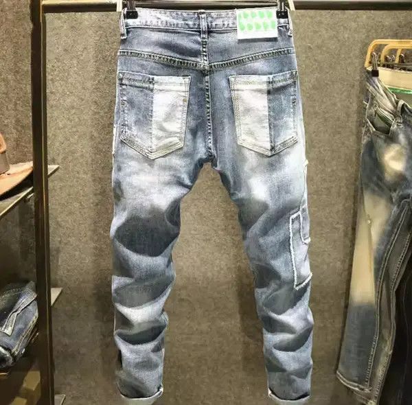 Japanese Brand VIBE Embroidered Patchwork Denim Pants Size US 29 - 5 Thumbnail