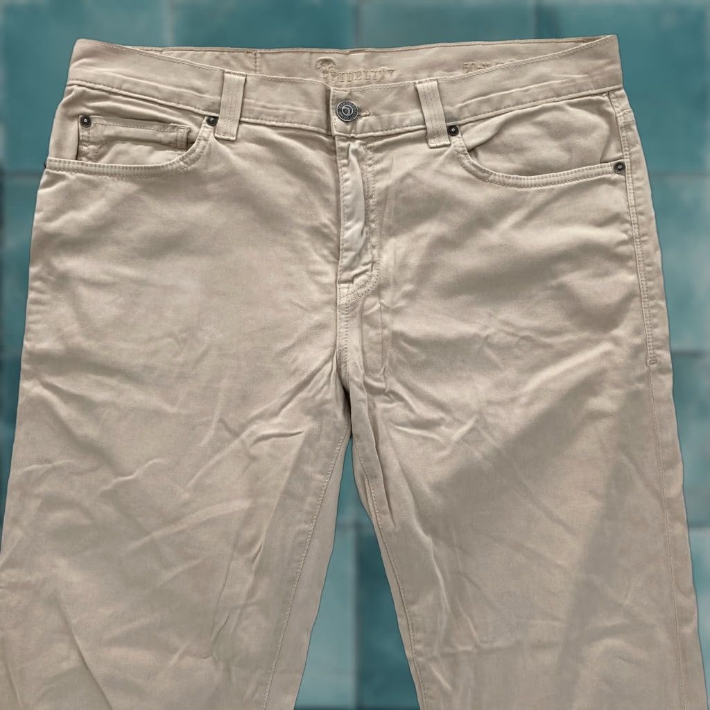 Vintage Fidelity Denim 50-11 5-Pocket Pants Mens 36x30 Straight Leg Havana Twill Stretch Size US 36 / EU 52 - 1 Thumbnail