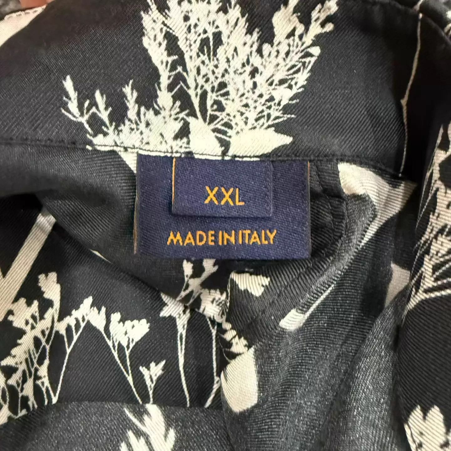 Louis Vuitton LOUIS VUITTON Black Floral Monogram Shirt Size US XXL / EU 58 / 5 - 5 Thumbnail