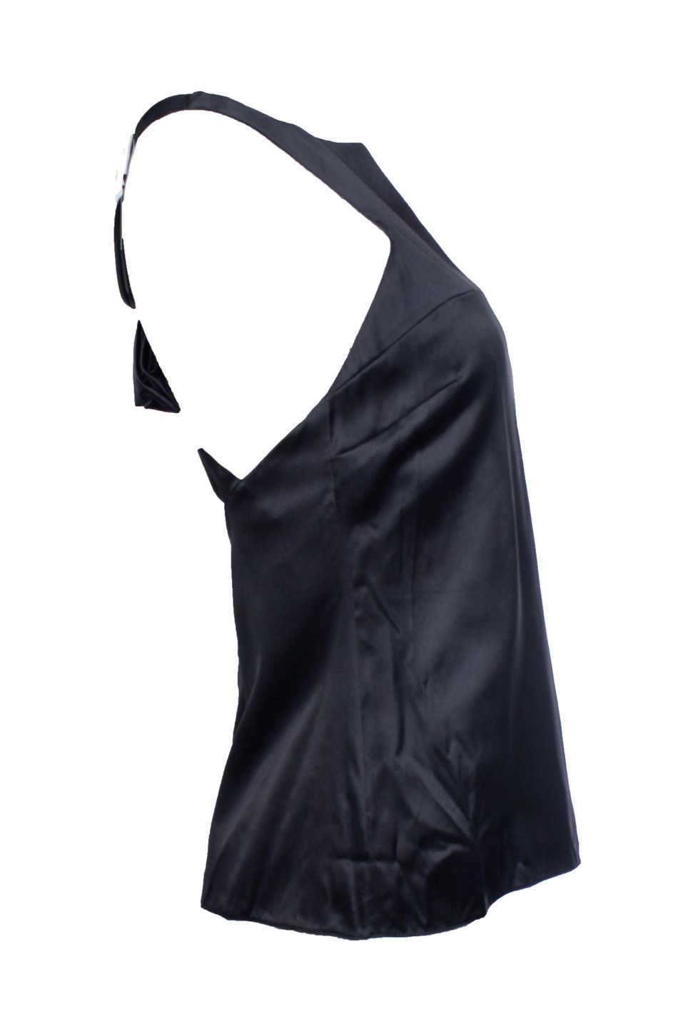 Chanel Chanel, black silk top with bow on the back Size S / US 4 / IT 40 - 3 Thumbnail