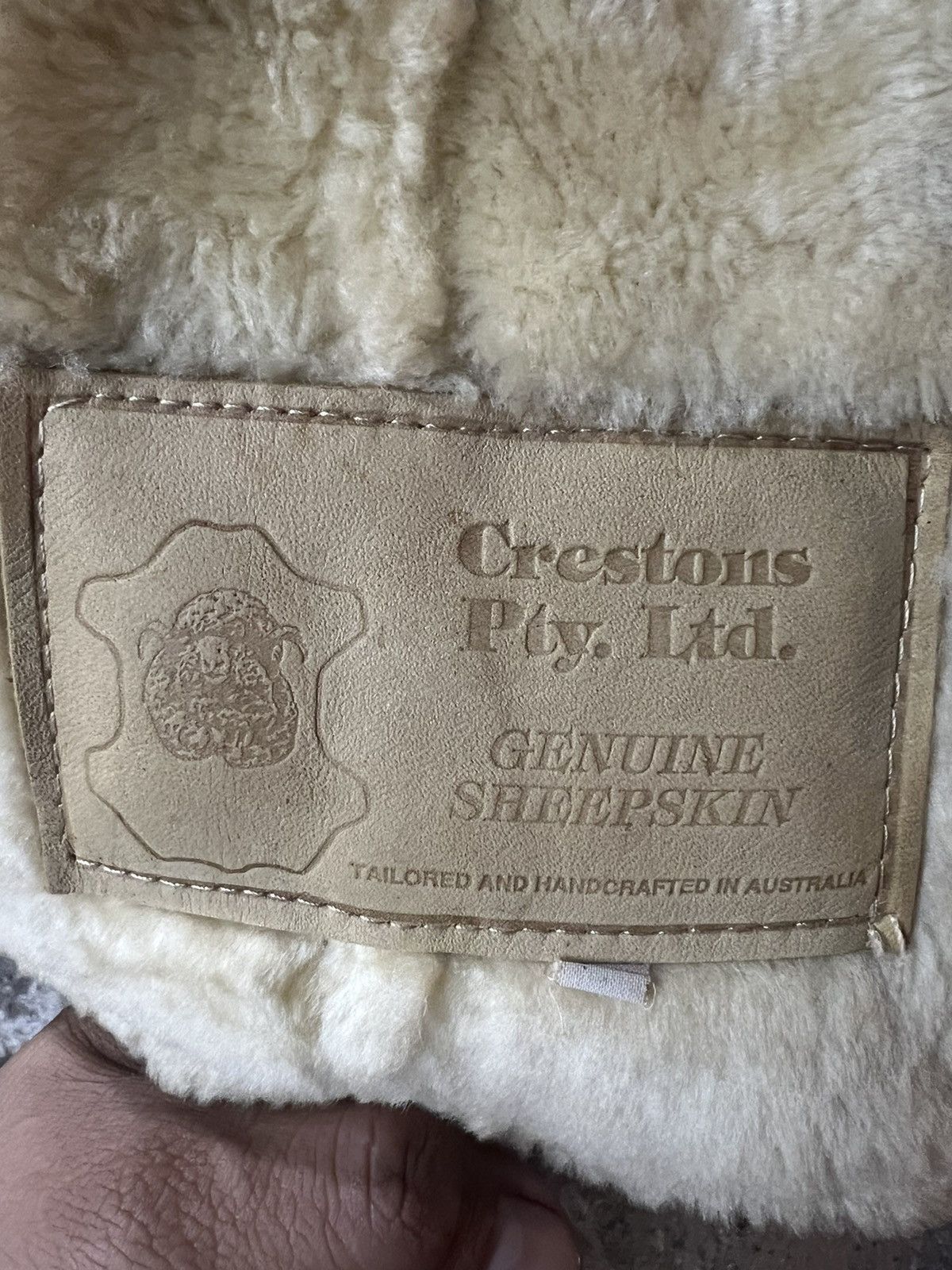 Other CRESTONS VEST JACKET ZIPPER SHEEPSKIN HANDCRAFTED Size US M / EU 48-50 / 2 - 8 Thumbnail