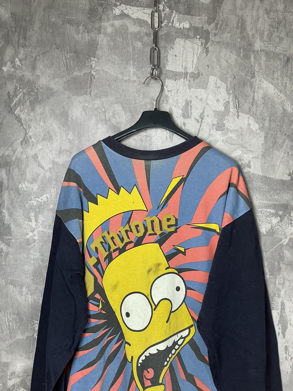The Simpsons × Vintage Vintage 90s The Simpsons Longsleeve Overprint Rare Shirt Size US L / EU 52-54 / 3 - 3 Thumbnail