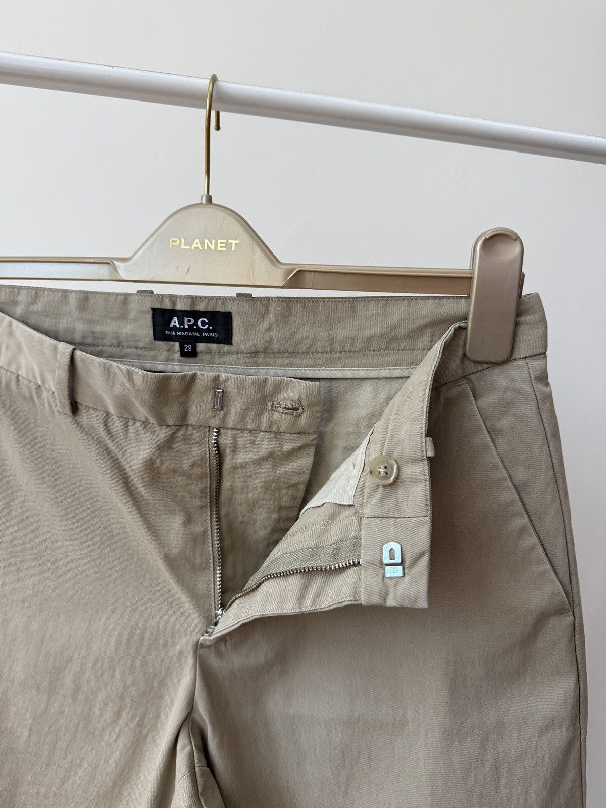 A.P.C. Vintage A.P.C. Beige Chino Pants Men’s Minimal Straight Leg Size US 29 - 7 Thumbnail