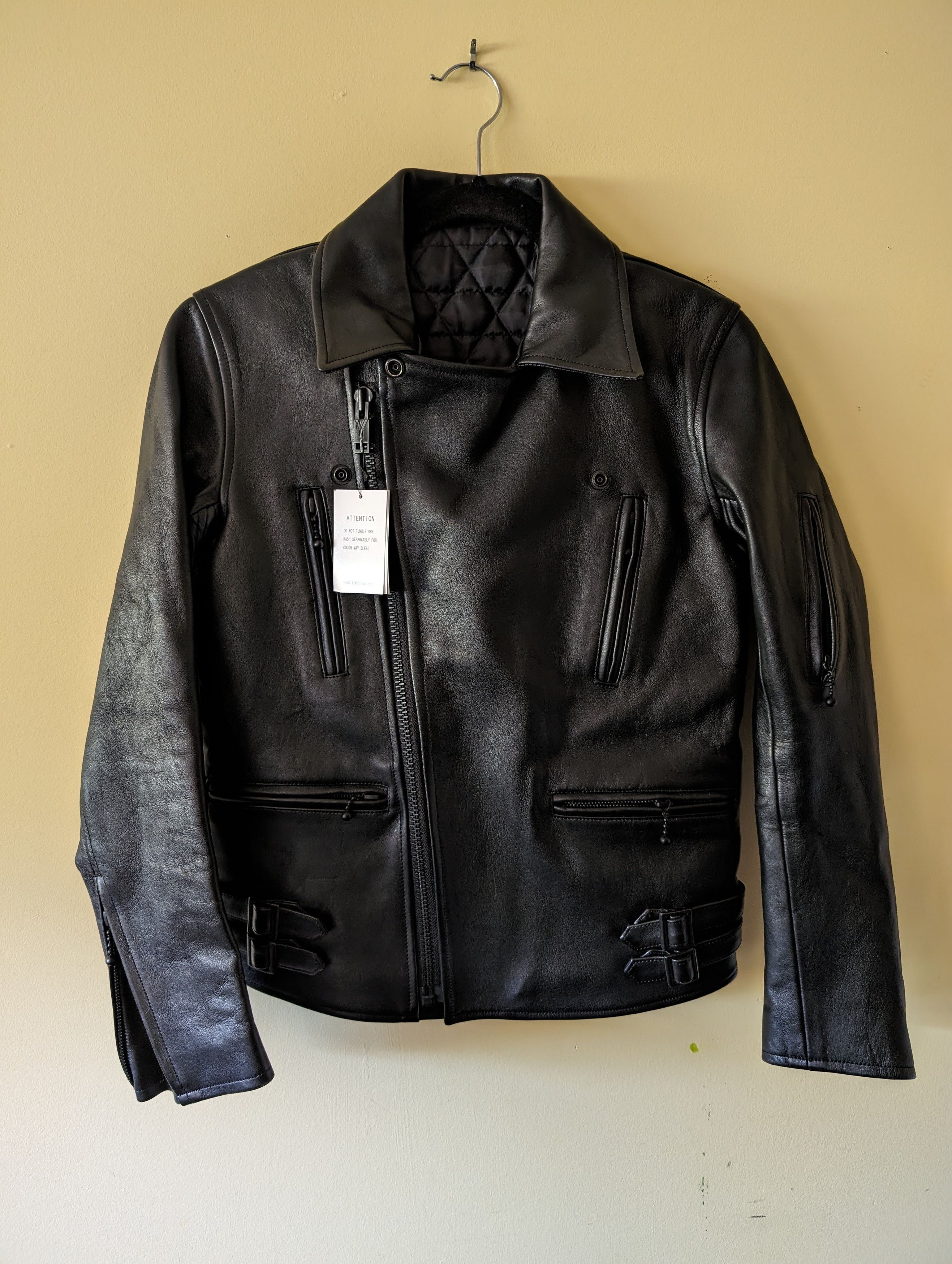 Blackmeans Blackmeans Quilted Leather Rider Jacket (Remeasured) Size US XS / EU 42 / 0 - 11 Thumbnail