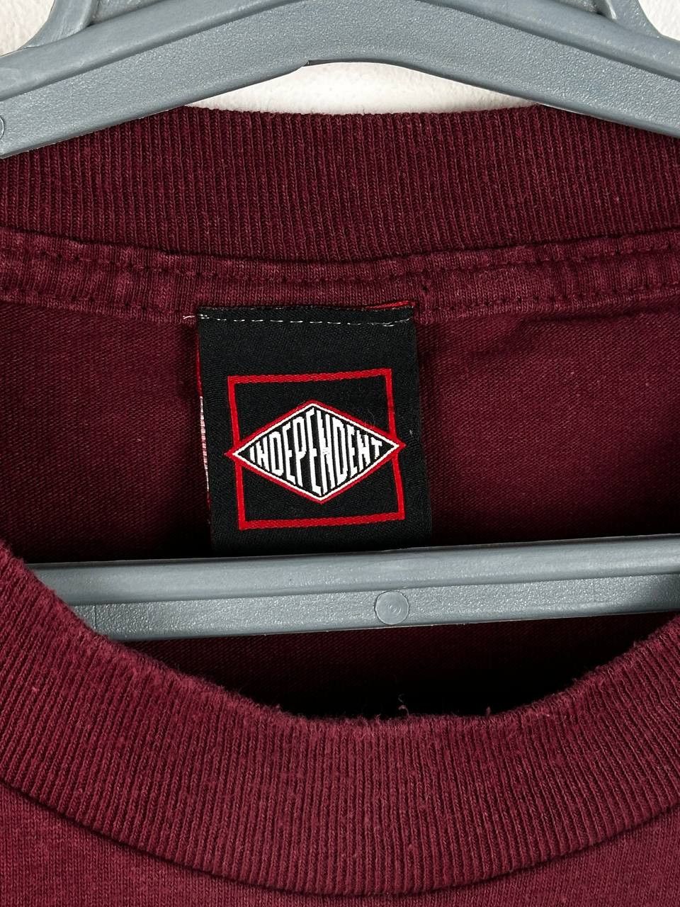 Independent Truck Co. Independent Truck Co Burgundy T Shirt SK8 Rap Size US L / EU 52-54 / 3 - 6 Thumbnail