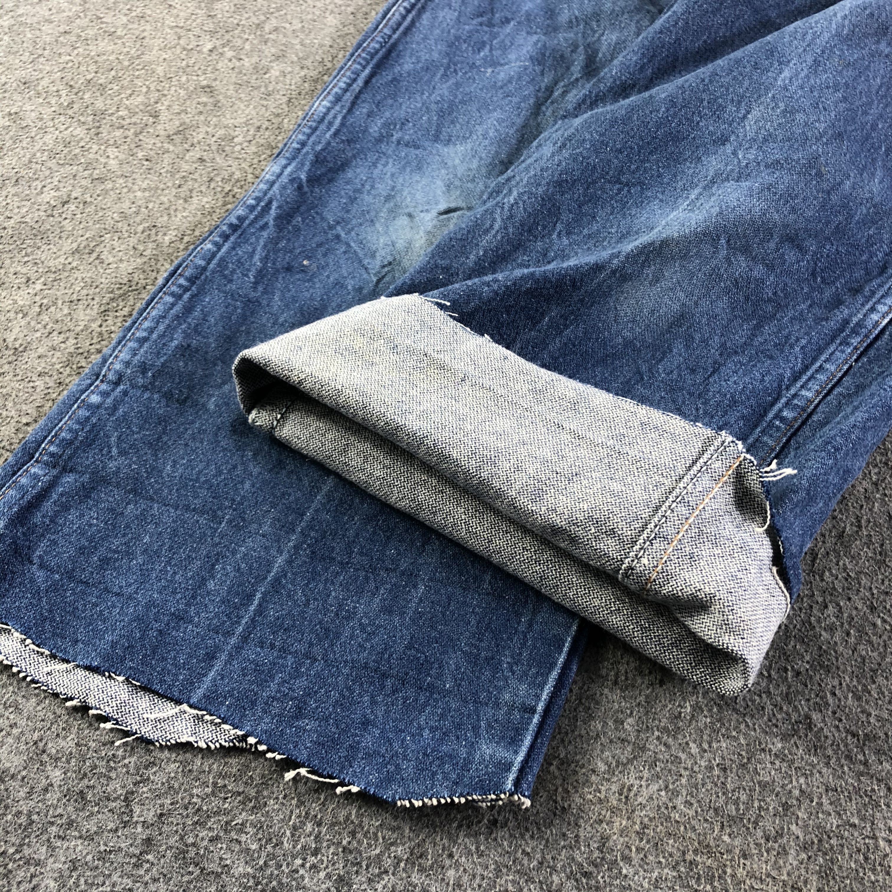 Japanese Brand Vintage 80s Blue Wash Wrangler Jeans-J2850 Size US 36 / EU 52 - 7 Thumbnail