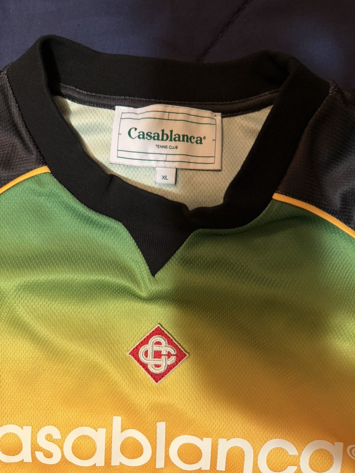 Casablanca Casablanca gradient short sleeve football shirt Size US XL / EU 56 / 4 - 6 Thumbnail