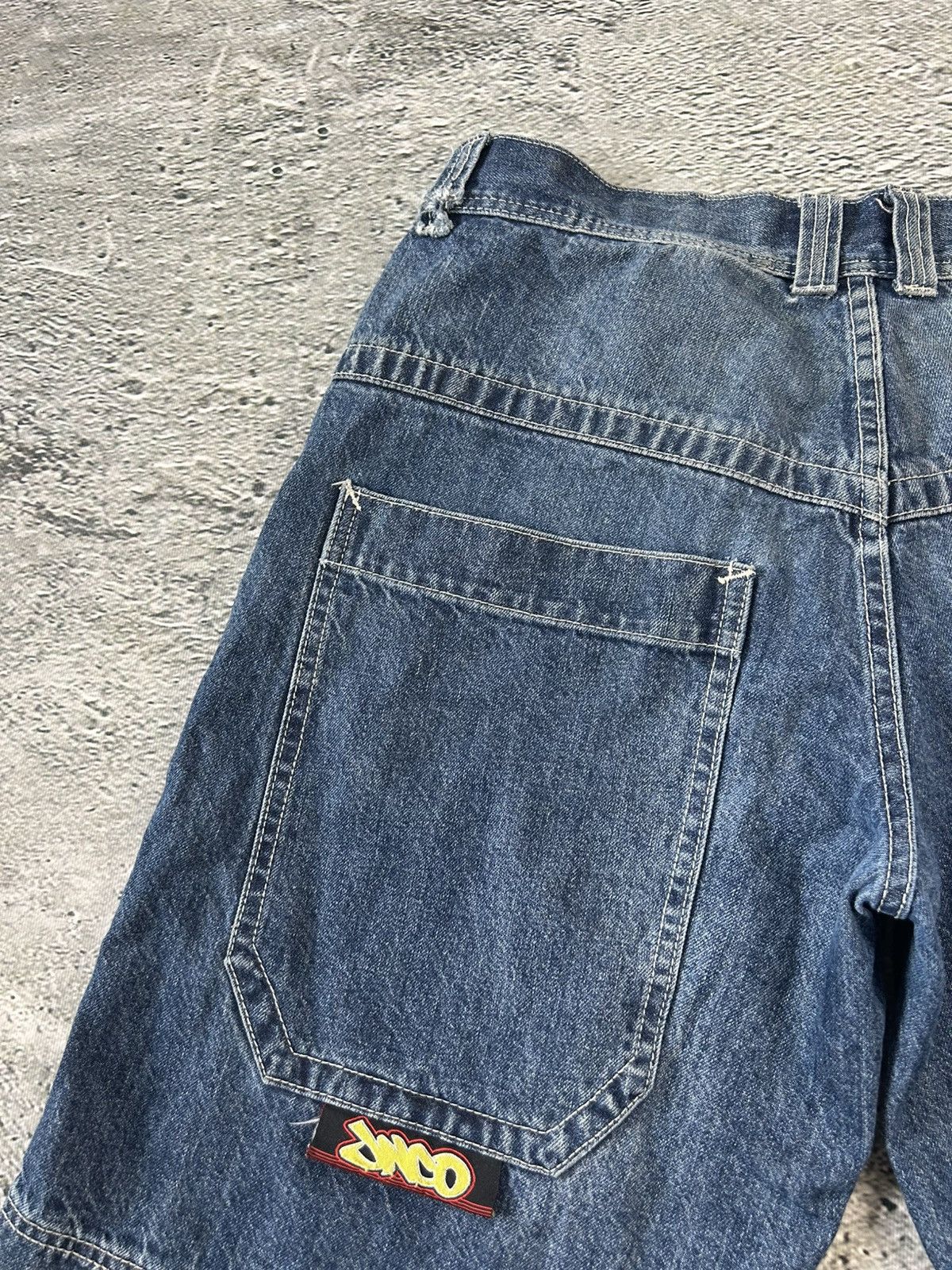 JNCO JNCO Jorts Y2K vintage blue denim shorts big logo Size US 32 / EU 48 - 9 Thumbnail