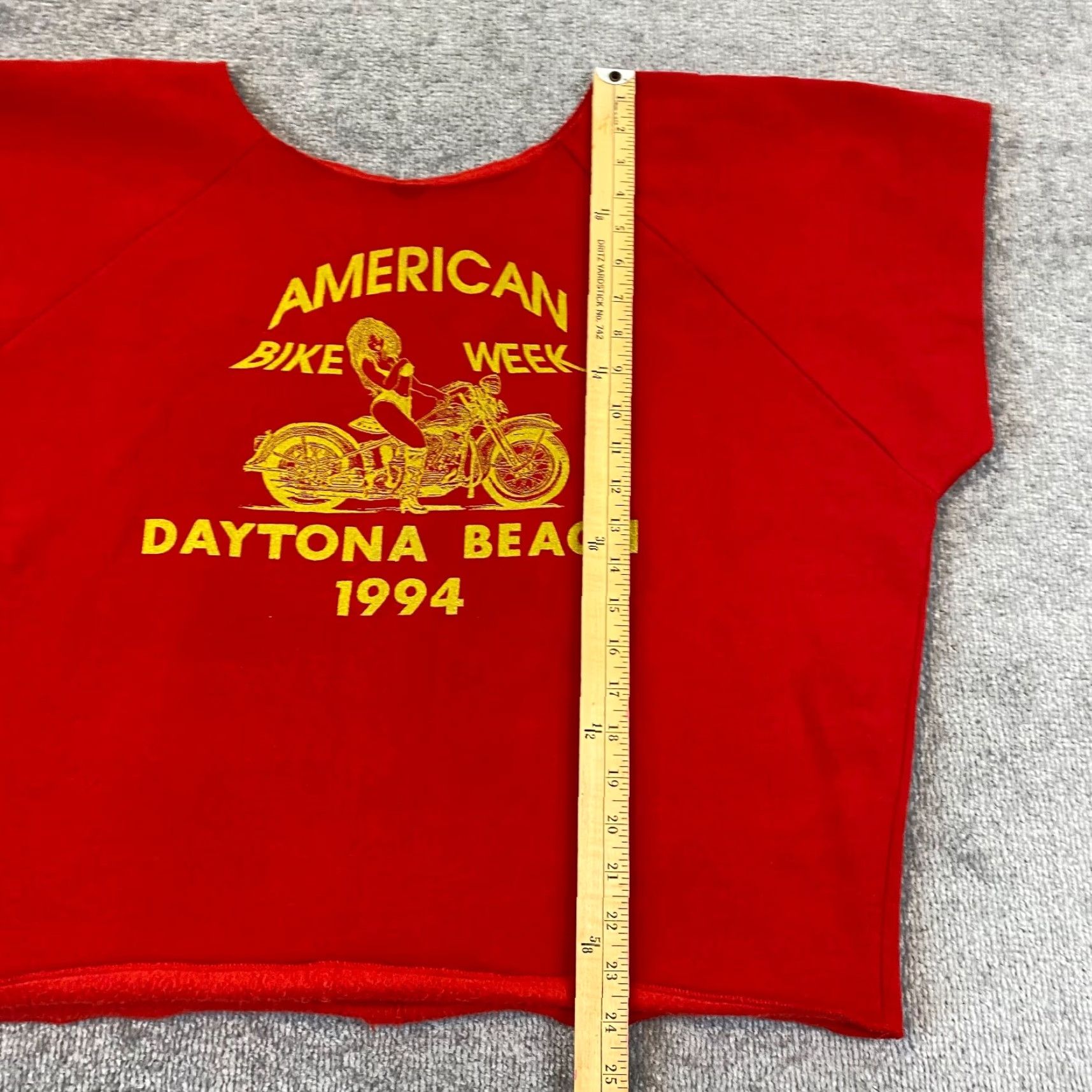 Vintage VINTAGE Motorcycle Shirt Mens One Size Red 1994 Daytona Bike Week Rag Gym 90s Size US M / EU 48-50 / 2 - 7 Thumbnail