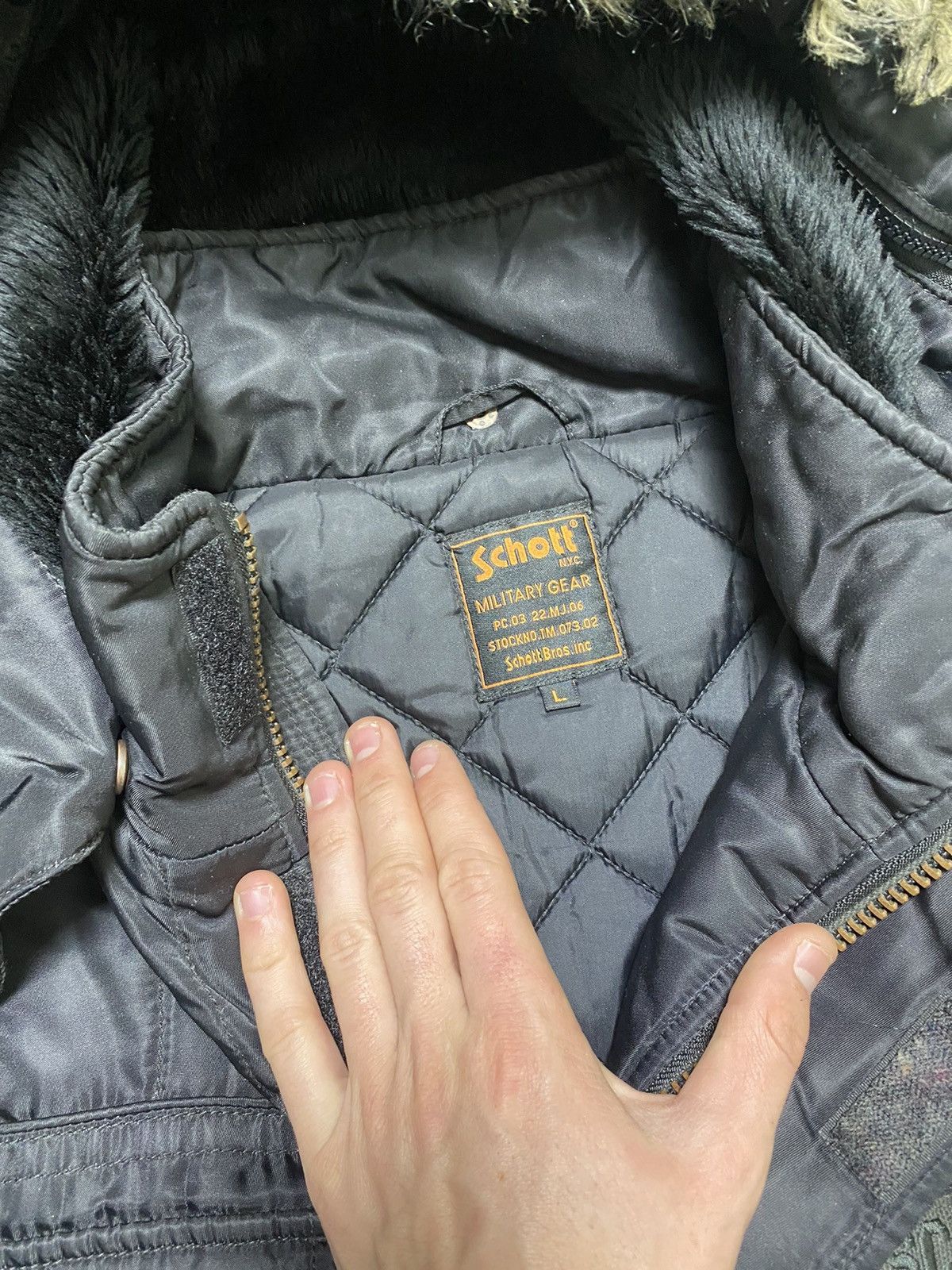 Schott × Vintage Schott parka jacket winter patch logo size L Size US L / EU 52-54 / 3 - 9 Thumbnail