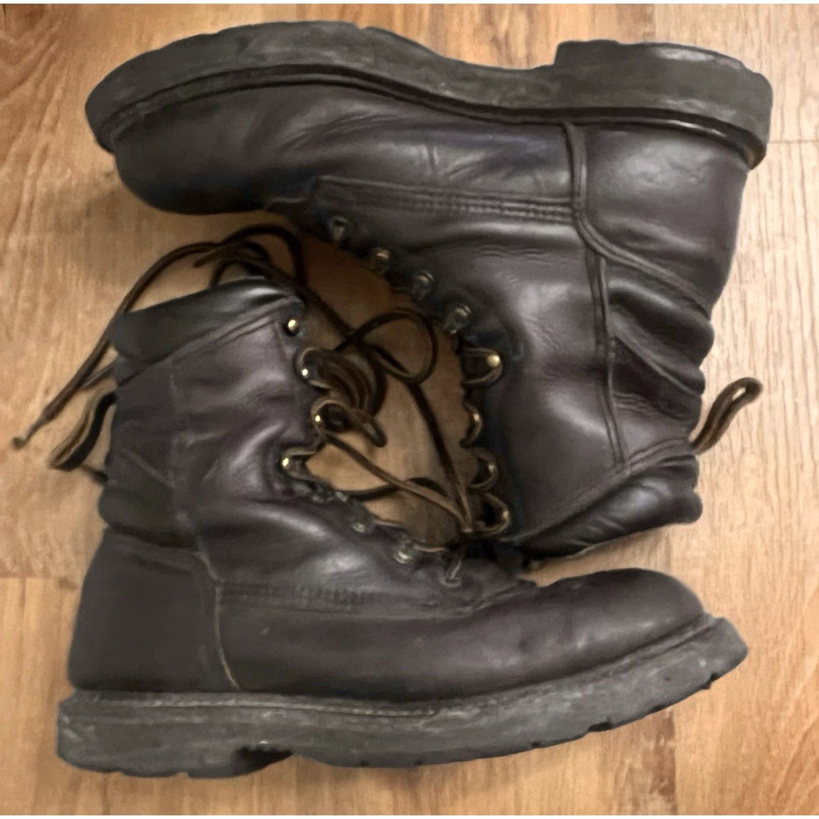 Vintage Red Wing 964 Work Boots Men's Size 8.5 D Soft Toe Brown Leather Made in USA Size US 9 / EU 42 - 2 Thumbnail
