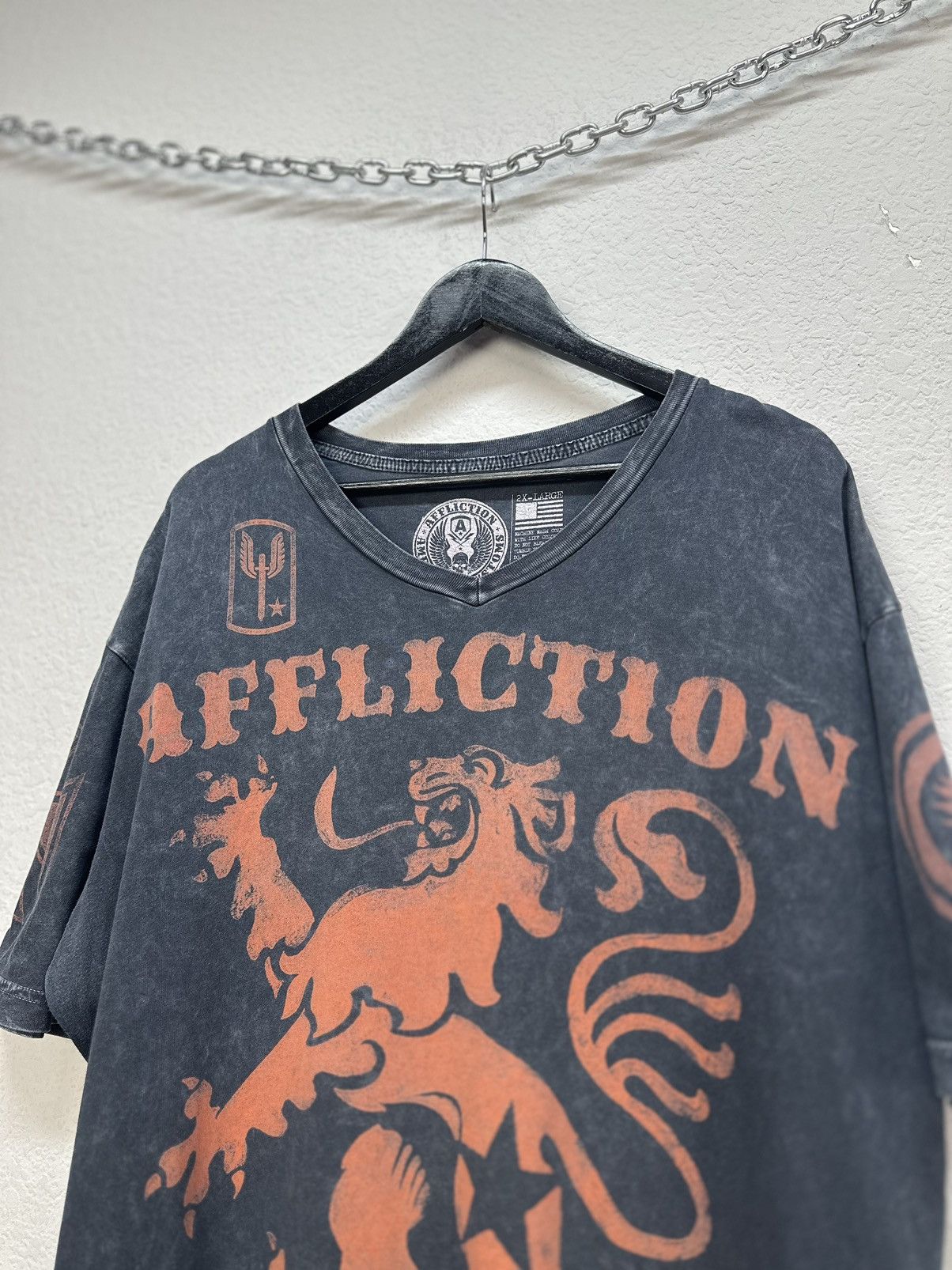 Affliction × Harley Davidson × Tapout Vintage Affliction Reversible Skull Hoodie Tapout Dead Y2K Size US XXL / EU 58 / 5 - 5 Thumbnail