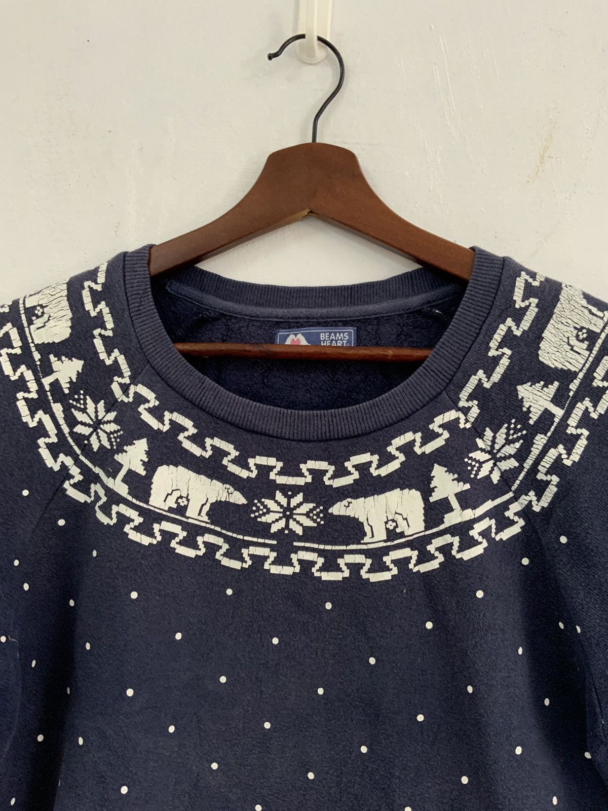 Japanese Brand Beams Heart Native Indigo Japan Sweatshirt Size US S / EU 44-46 / 1 - 8 Thumbnail