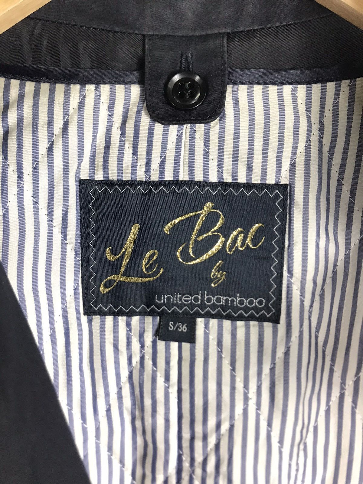 United Bamboo ⚡️Vintage Le Bac United Bamboo Double Breast Trench Long Coat Size S / US 4 / IT 40 - 10 Thumbnail
