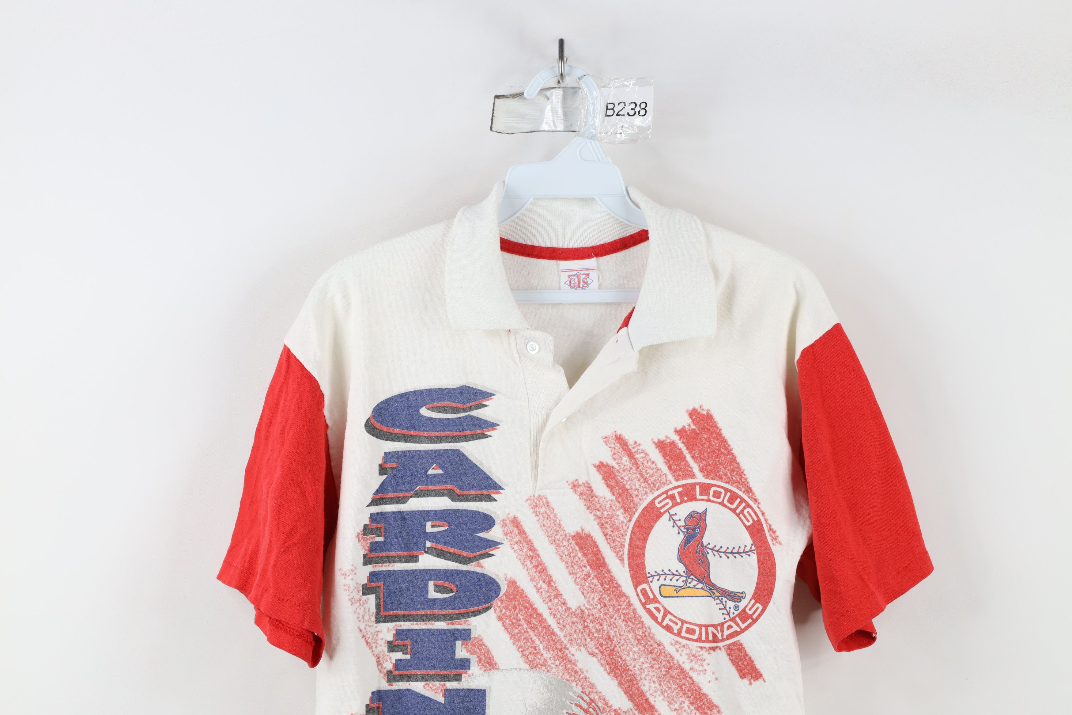 Vintage Vintage 90s Print St Louis Cardinals Baseball Polo Shirt Size US S / EU 44-46 / 1 - 2 Thumbnail