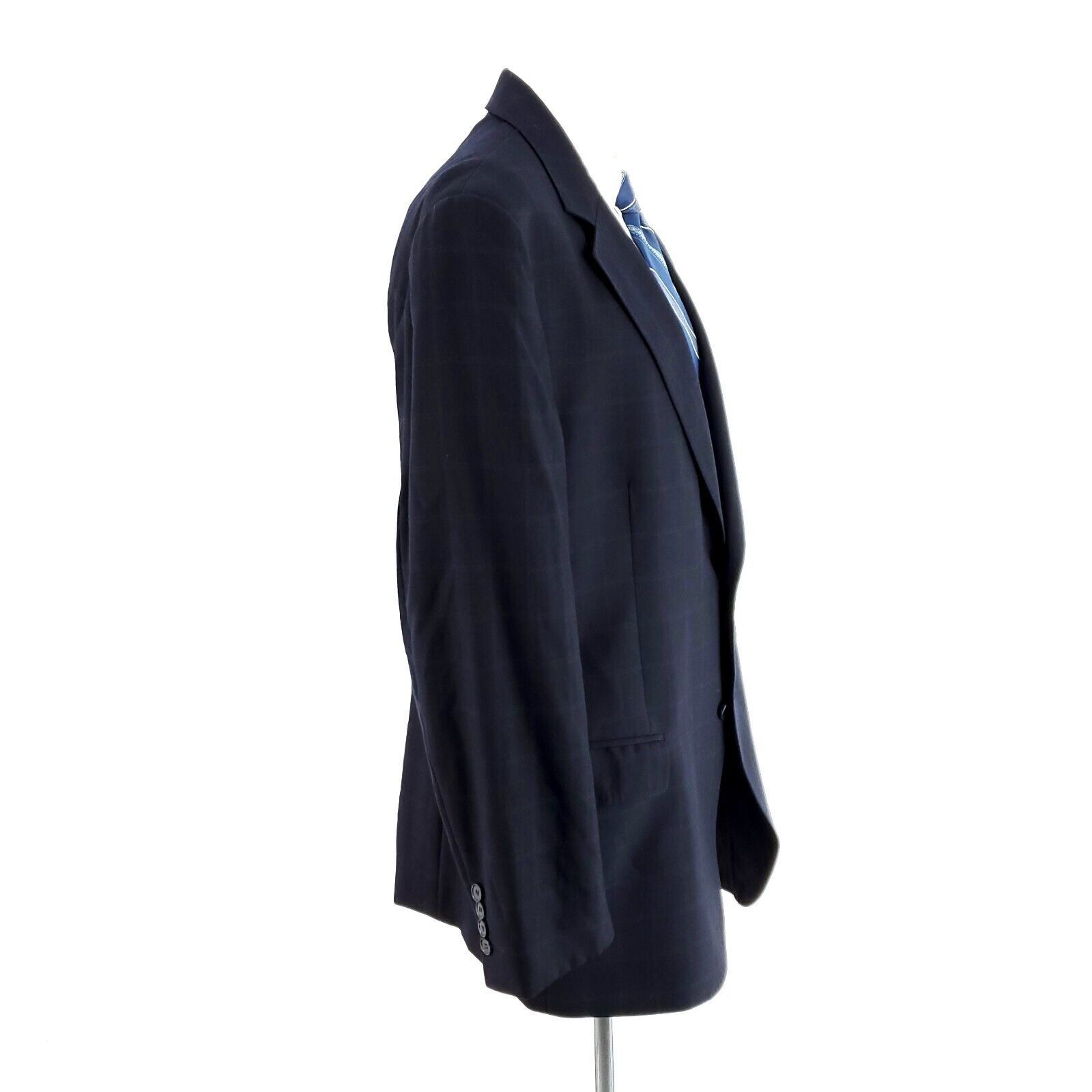 Dolce & Gabbana Dolce & Gabbana Virgin Wool 2 Button Blazer 44R Blue W/ Brow Size 44R - 6 Thumbnail