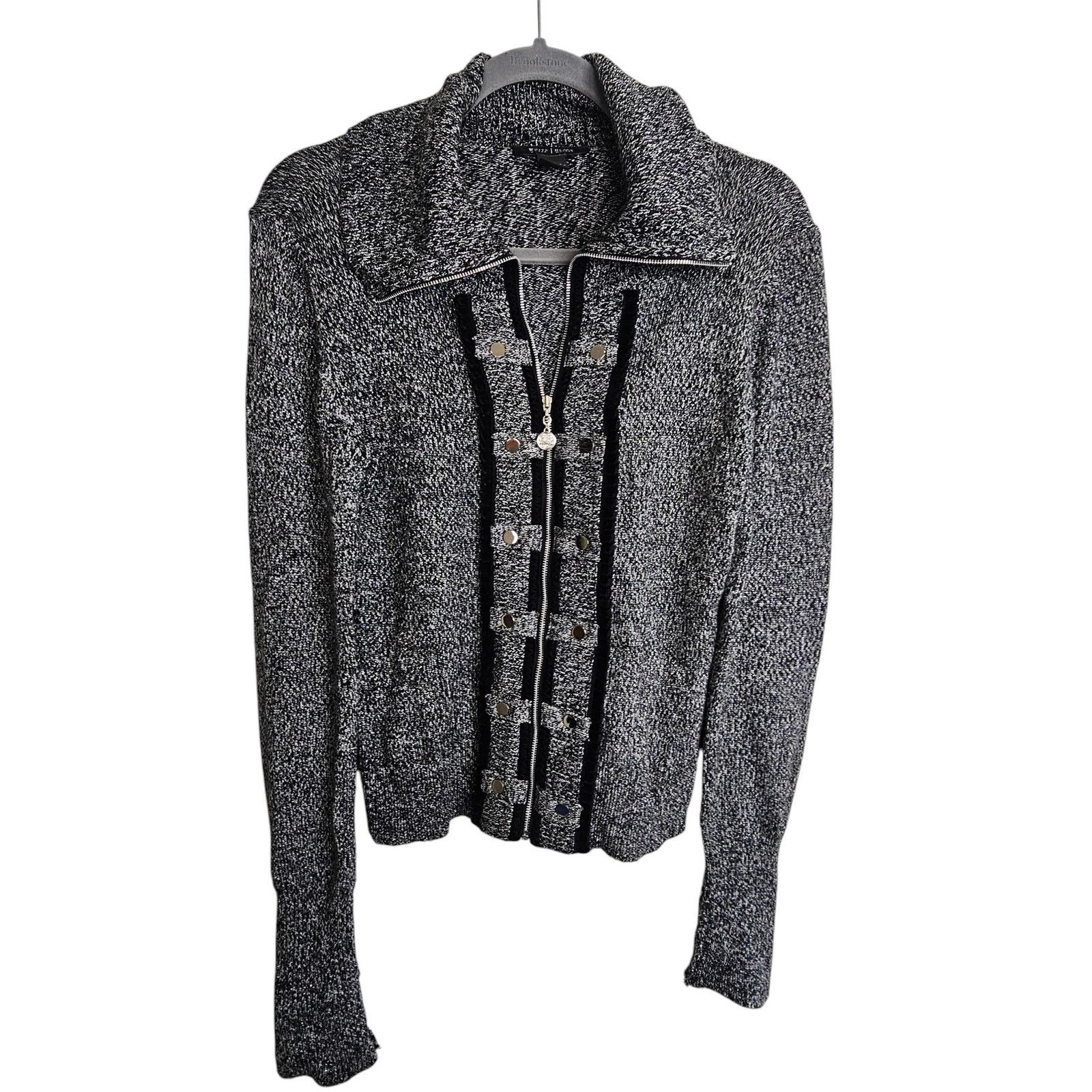 White House Black Market White House Black Market Womens Wool Zip Sweater Jacket M Size M / US 6-8 / IT 42-44 - 1 Thumbnail