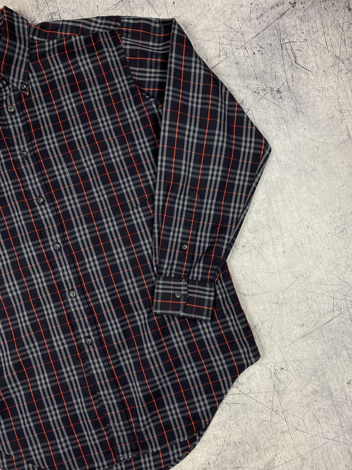 Burberry × Vintage Rare Vintage 90s Burberrys London Checkered Button Up Shirt Size US M / EU 48-50 / 2 - 4 Thumbnail