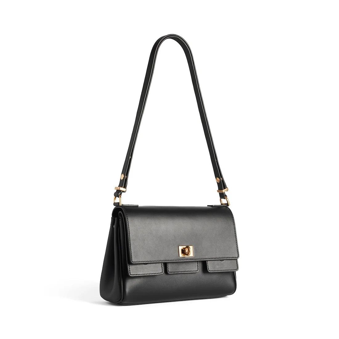 Balenciaga o1bcso1str0226 Size: OS / Bel Air XS Flap Bag In Black Size ONE SIZE - 2 Thumbnail
