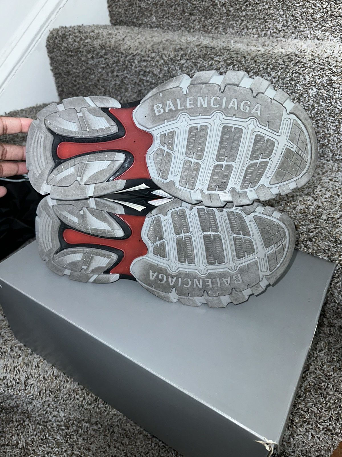 Balenciaga Balenciaga Track Sandals White/Red Size 13 Size US 13 / EU 46 - 5 Thumbnail