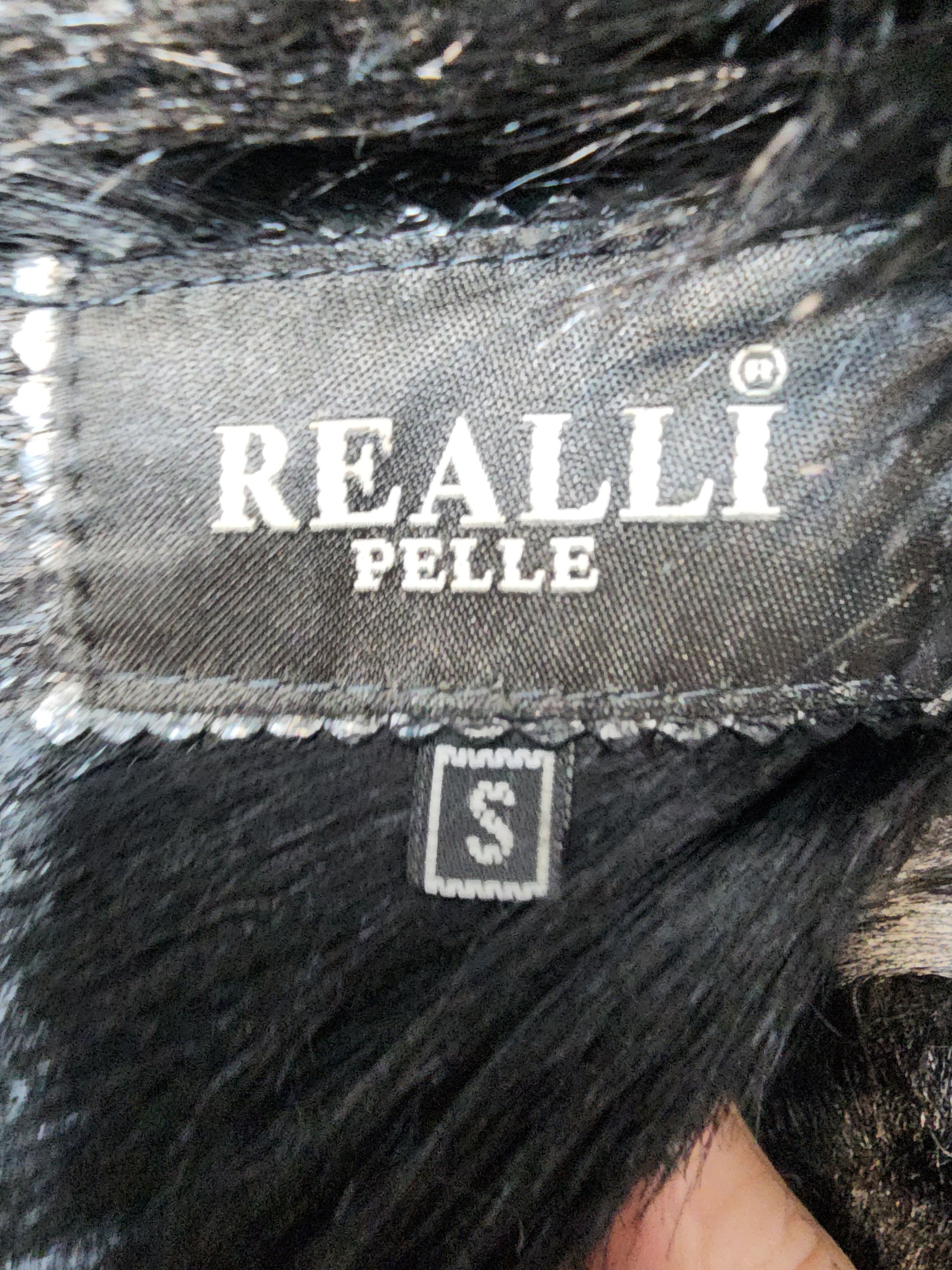 Furla Black Goat Fur Coat: Women's Fur Jacket, Button Front Size L / US 10 / IT 46 - 9 Thumbnail
