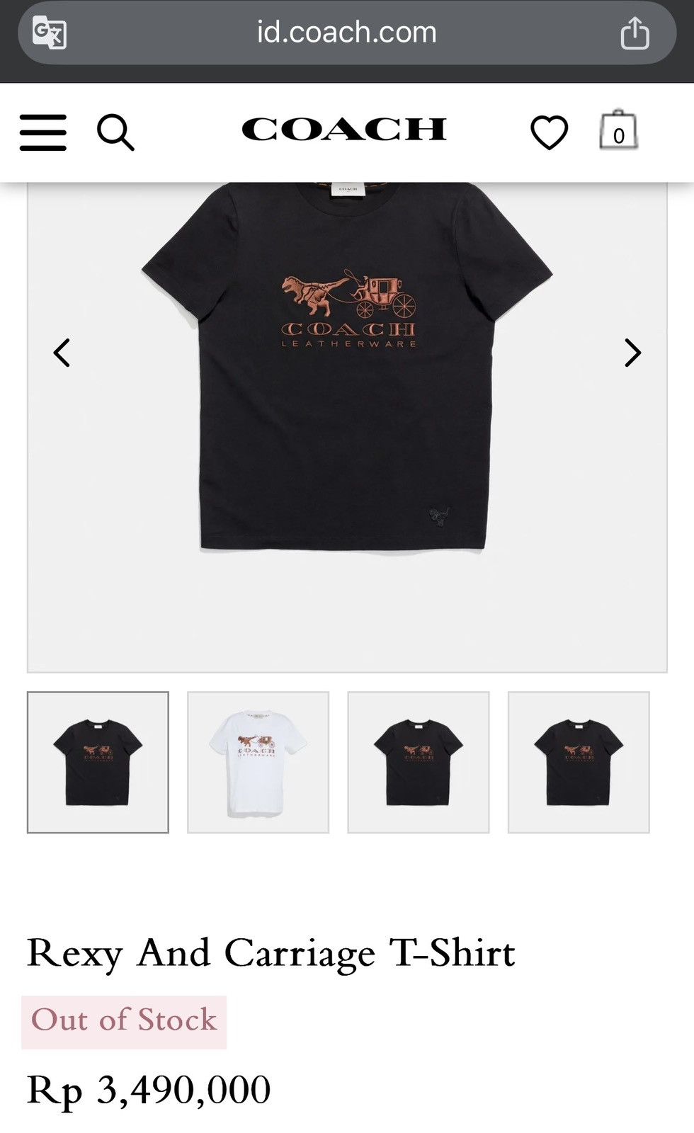 Coach Coach rexy and carriage tshirt Size S / US 4 / IT 40 - 2 Thumbnail