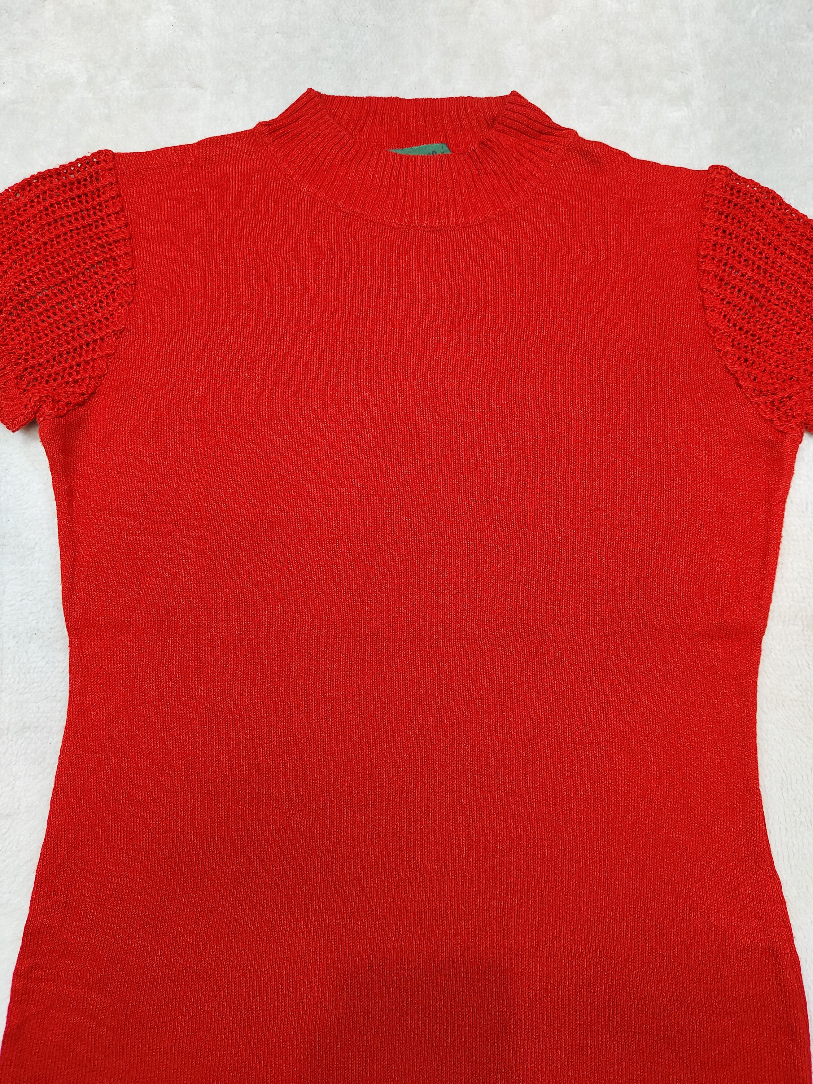 Jean Paul Gaultier 90s Gaultier Junior❤️‍🔥Archived Mesh Sleeve Knitted Top Size M / US 6-8 / IT 42-44 - 5 Thumbnail