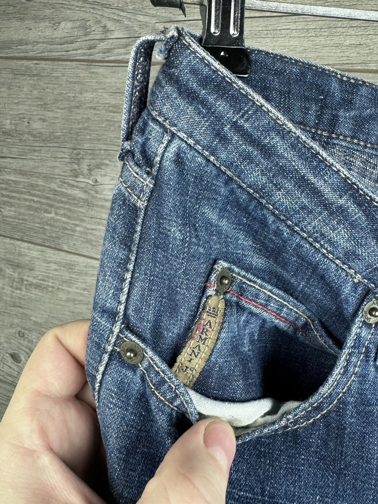 Armani × Vintage Vintage Armani Jeans On A Wide Leg size 29 Size US 29 - 9 Thumbnail