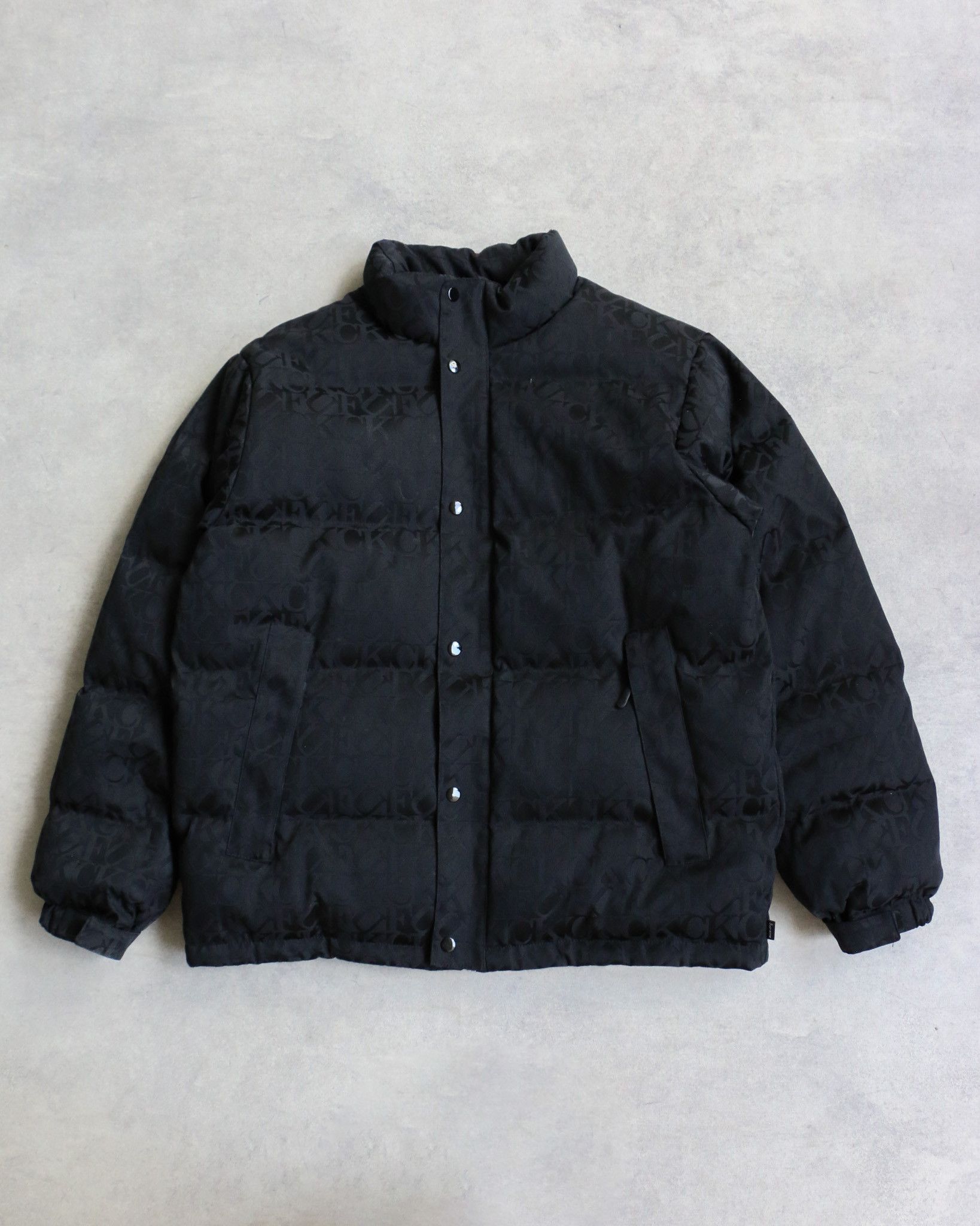 Supreme Supreme FUCK Jacquard Puffer Jacket Black Size US L / EU 52-54 / 3 - 1 Thumbnail