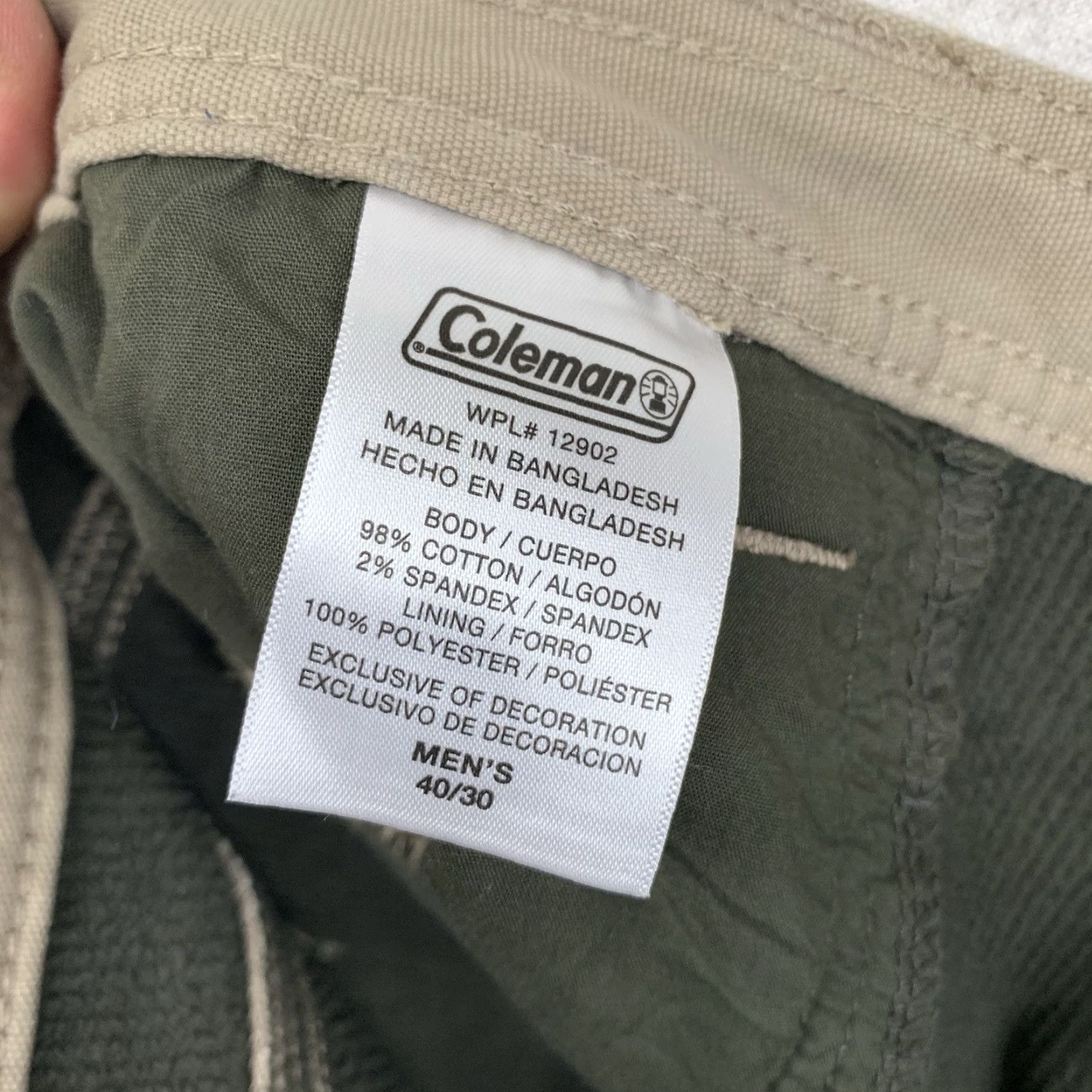Vintage Coleman Mens Pants 40x30 Corduroy Lined Stretch Casual Workwear Hipster Beige Size US 40 / EU 56 - 3 Thumbnail