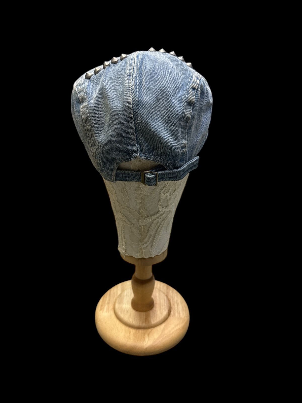 Japanese Brand CAPRICORN DENIM PATCHWORK STUDDED FLAT HAT Size ONE SIZE - 4 Thumbnail