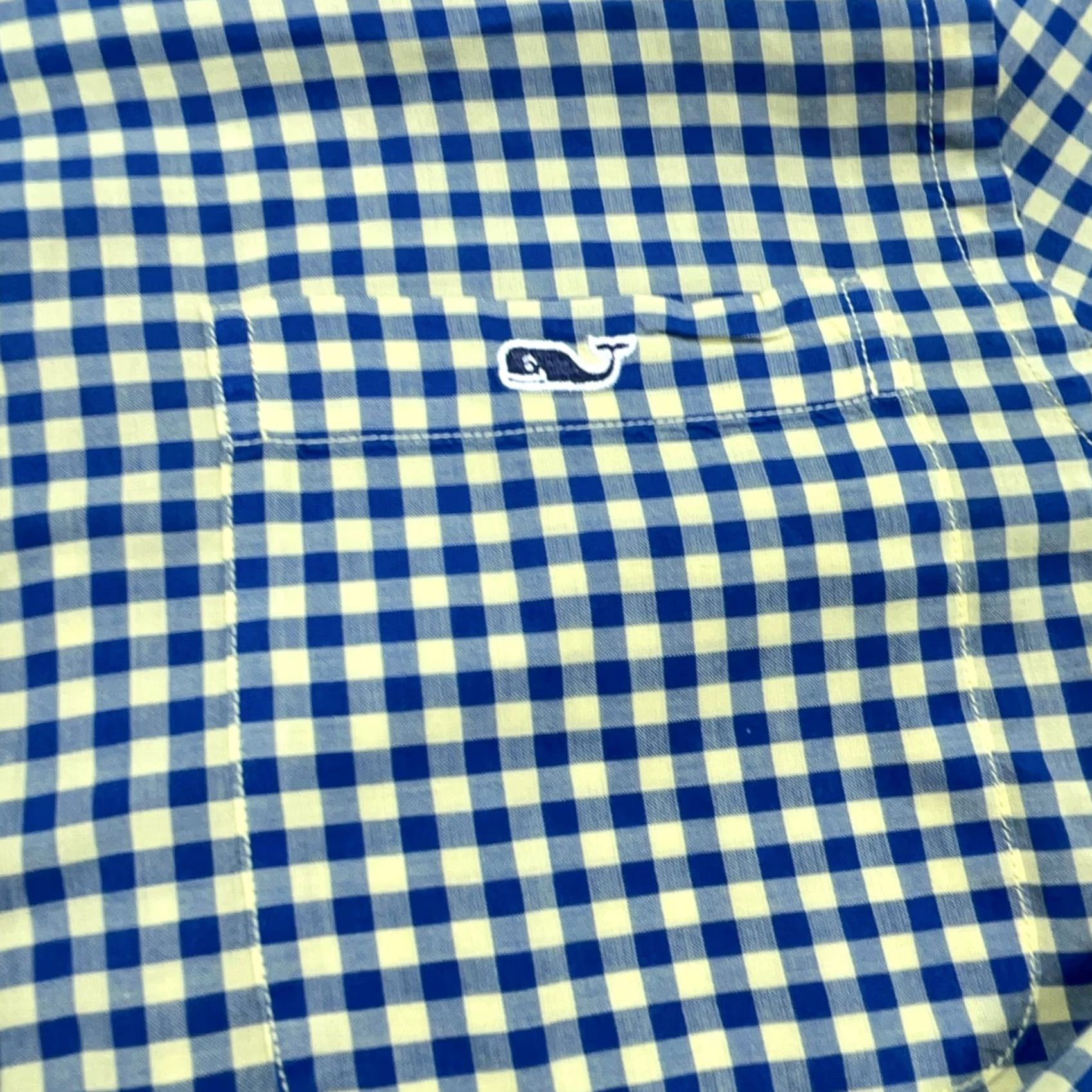 Vineyard Vines Vineyard Vines Shirt Men Small Tucker Gingham Slim Fit Button Up Blue Yellow Size US S / EU 44-46 / 1 - 4 Thumbnail