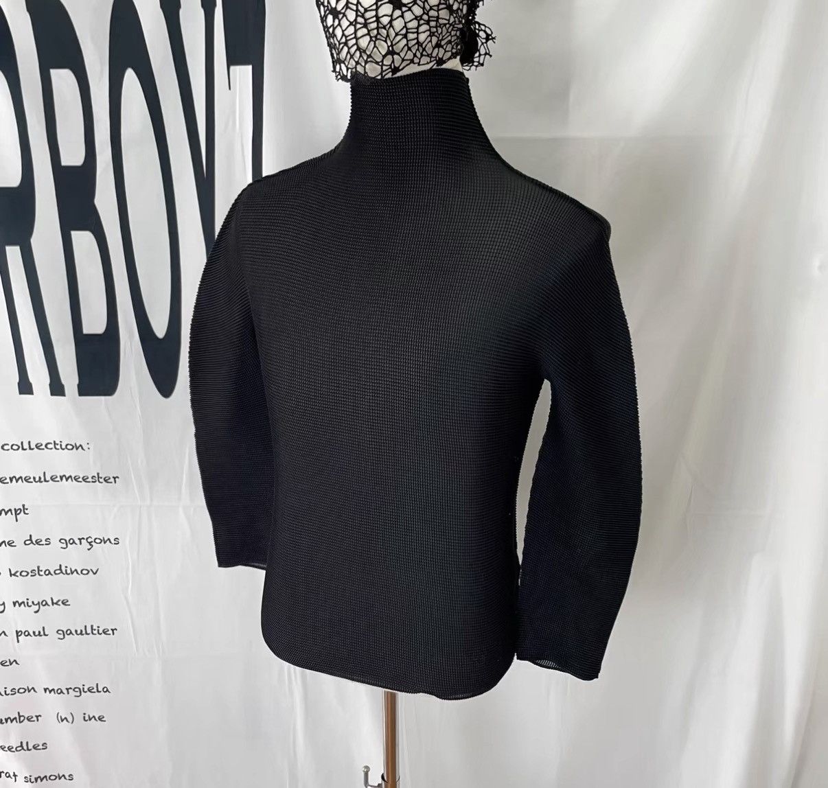 Issey Miyake Issey Miyake Me Pleated Mock Neck Long Sleeve J29 Size US M / EU 48-50 / 2 - 3 Thumbnail