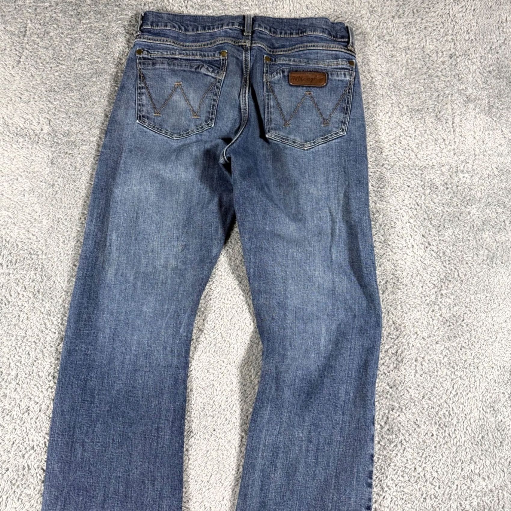 Wrangler Wrangler Jeans Mens 32x33 Bootcut Slim 5-Pocket Denim Western Light Blue Size US 32 / EU 48 - 6 Thumbnail