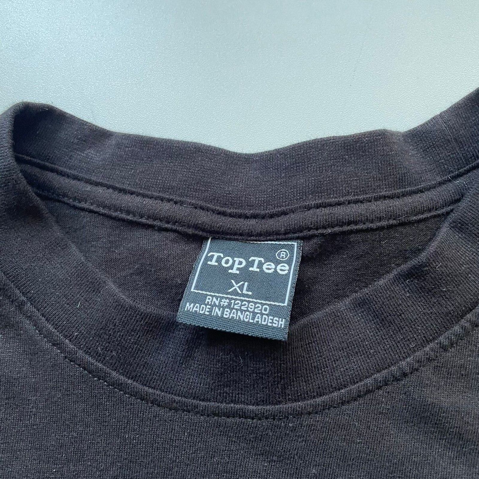 Vintage Vintage Y2K Sun Faded Black Blank Basic T Shirt Large Rare Size US L / EU 52-54 / 3 - 5 Thumbnail