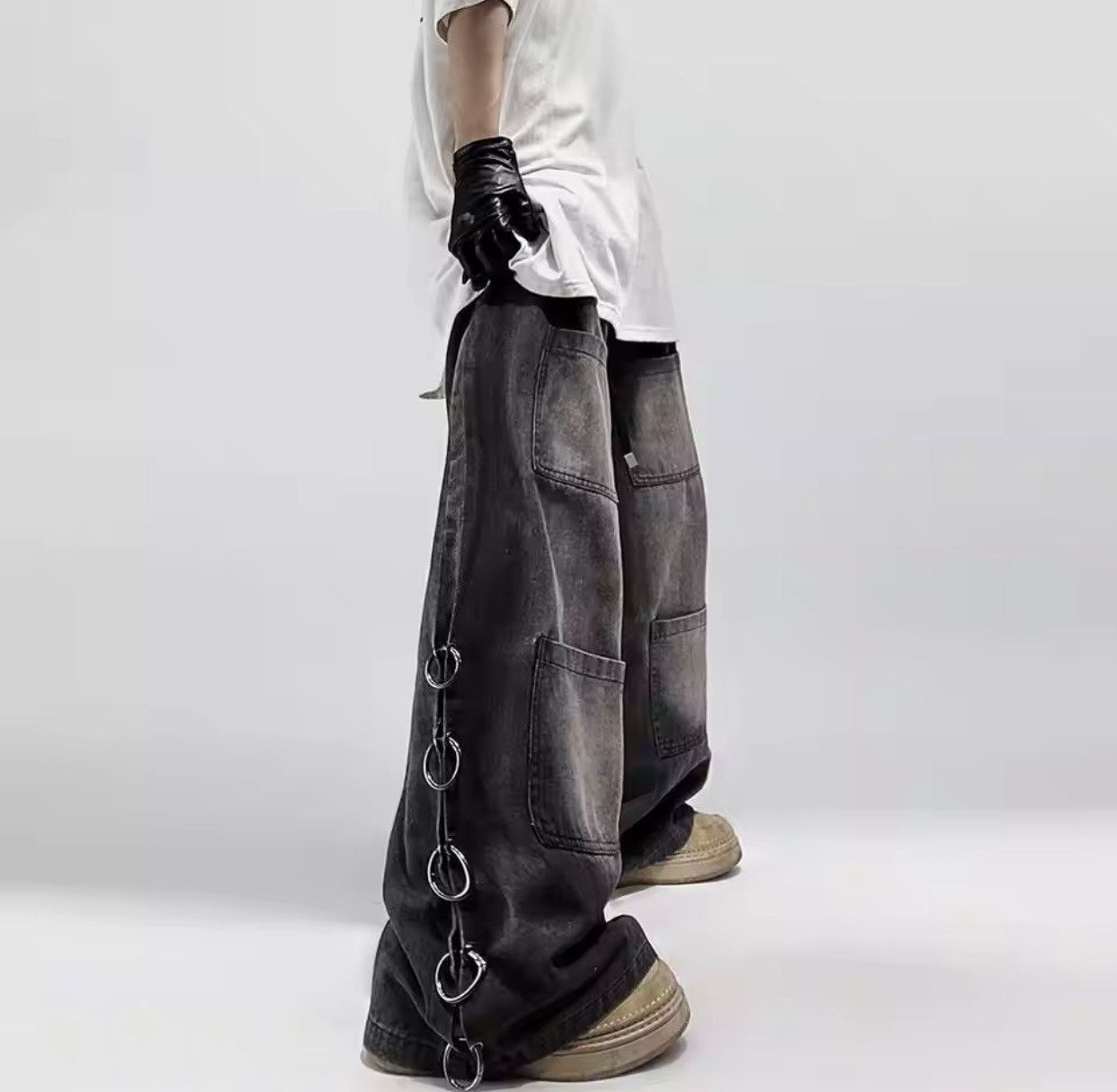 Denime × Vintage American Style Oversized Pocket Retro Baggy Jeans Size US 32 / EU 48 - 1 Thumbnail