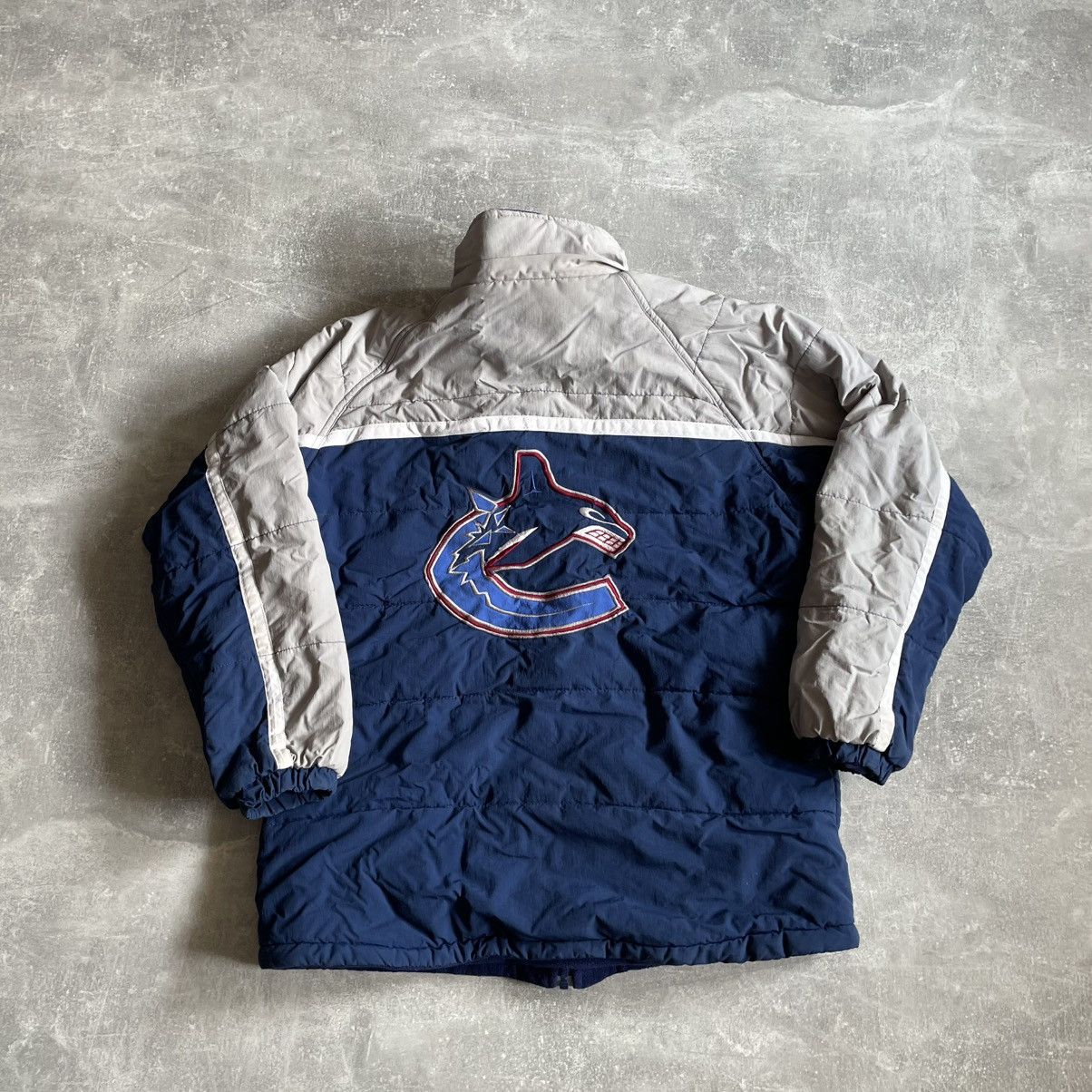 NHL × Vintage VTG 90s NHL VANCOUVER CANUCKS mighsyMac JACKET bomber hockey Size US XXS / EU 40 - 1 Thumbnail